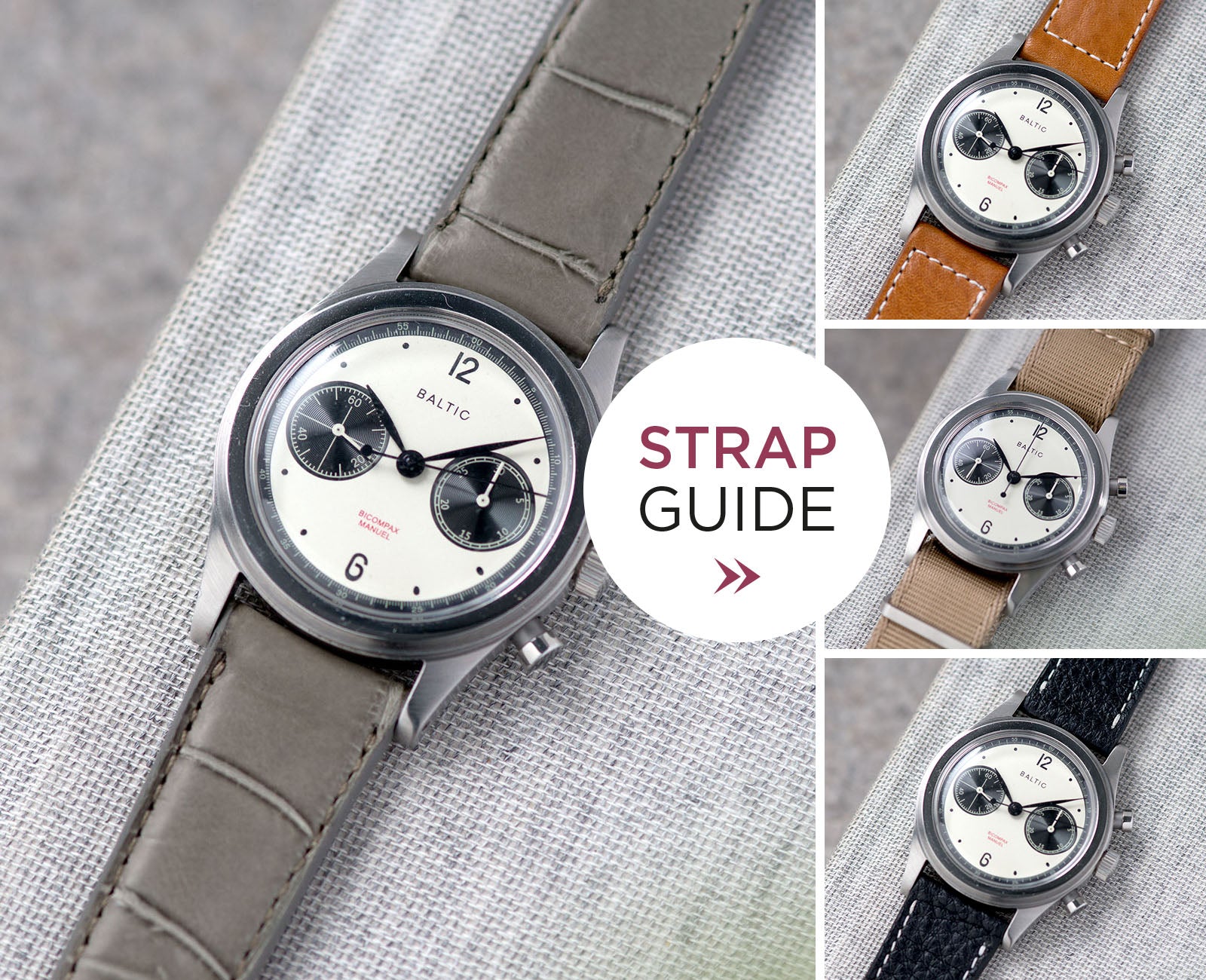 Strap Guide - The Baltic Bicompax 001 Panda Limited