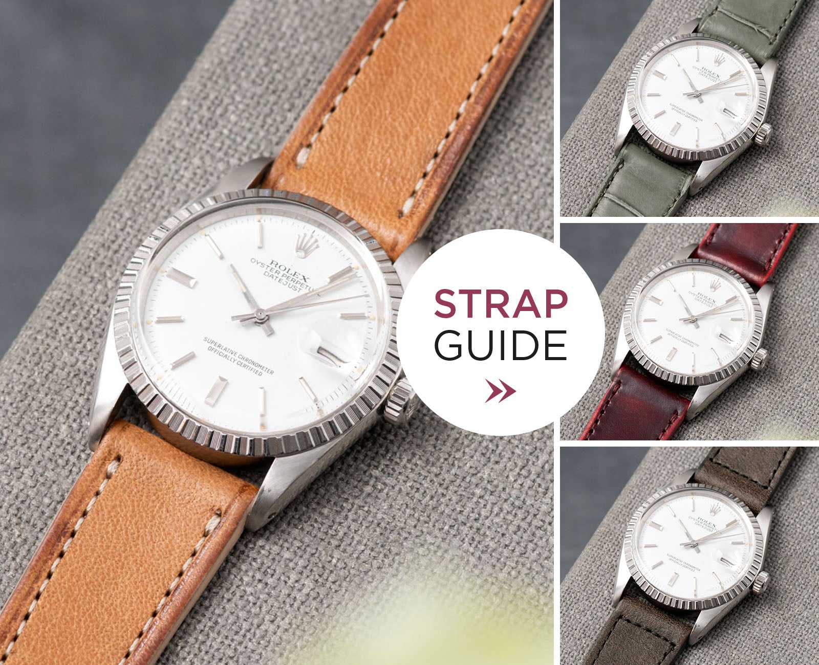 Bulang and Sons Strap Guide Rolex Datejust White
