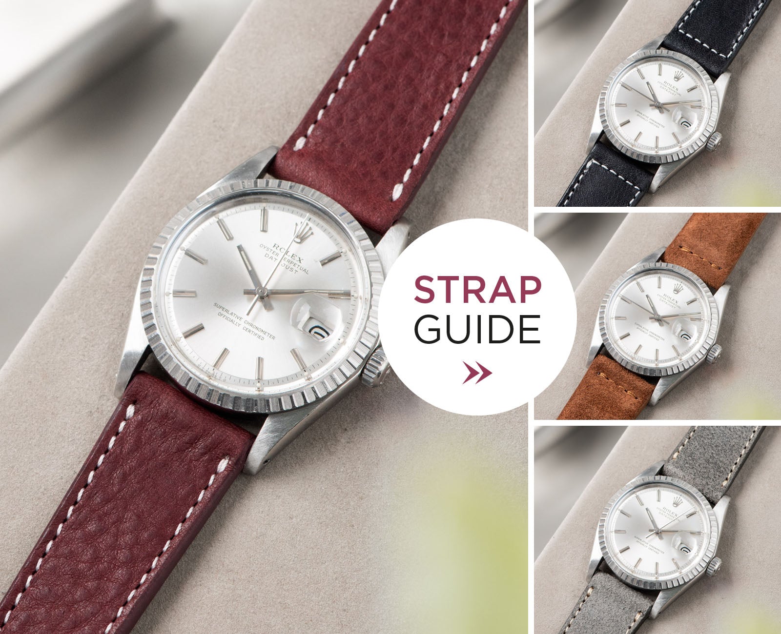 Bulang and sons_Strap Guide_Rolex Datejust Silverdial 1601 1603 1600 1630_LEATHER WATCH STRAP