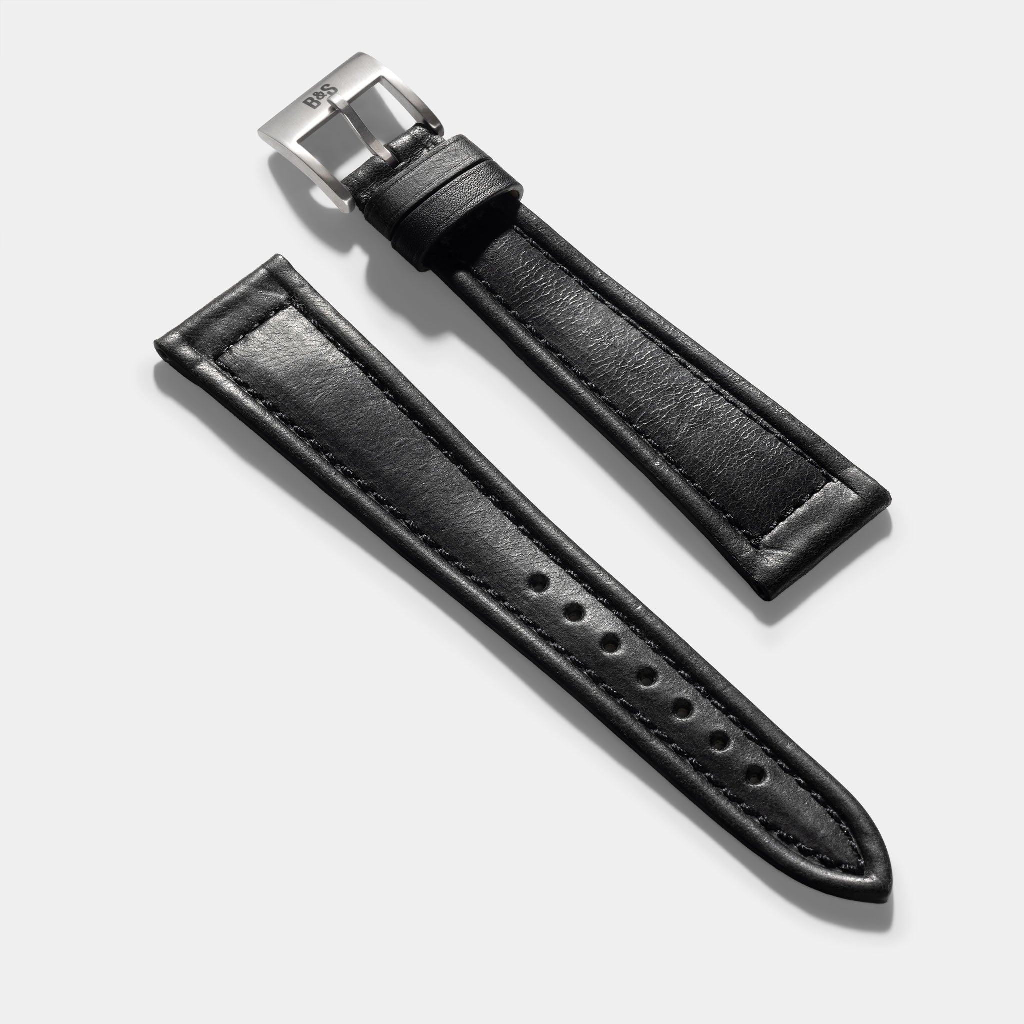 Strap for Patek Philippe 3940 Perpetual – Black Boxed Calfskin