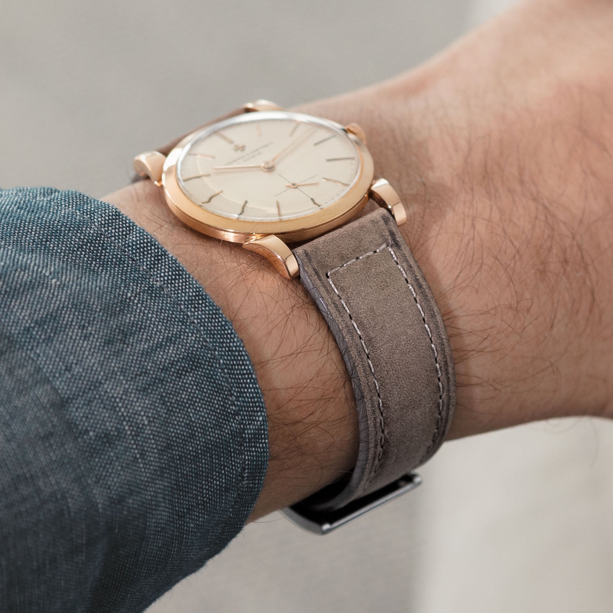 The Silky Route Taupe Strap - Jubilee Edition by Bulang and Sons