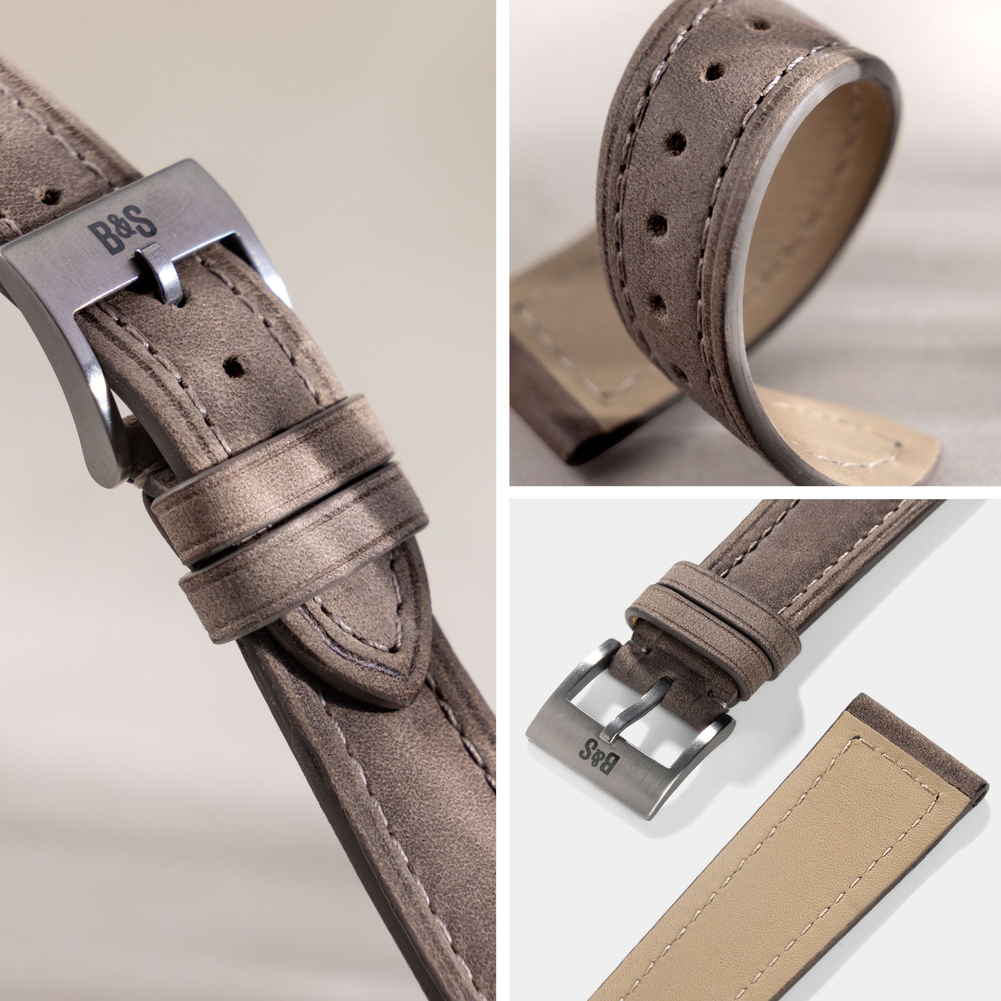 The Silky Route Taupe Strap - Jubilee Edition by Bulang and Sons
