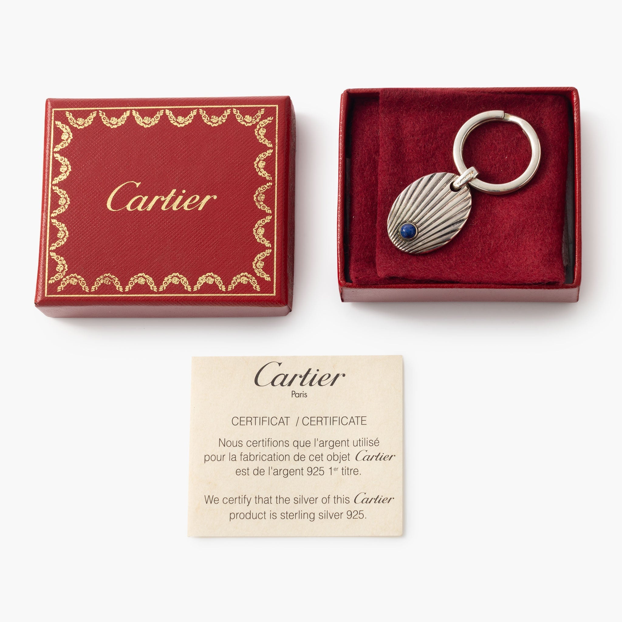 Cartier Key ring in sterling silver 925