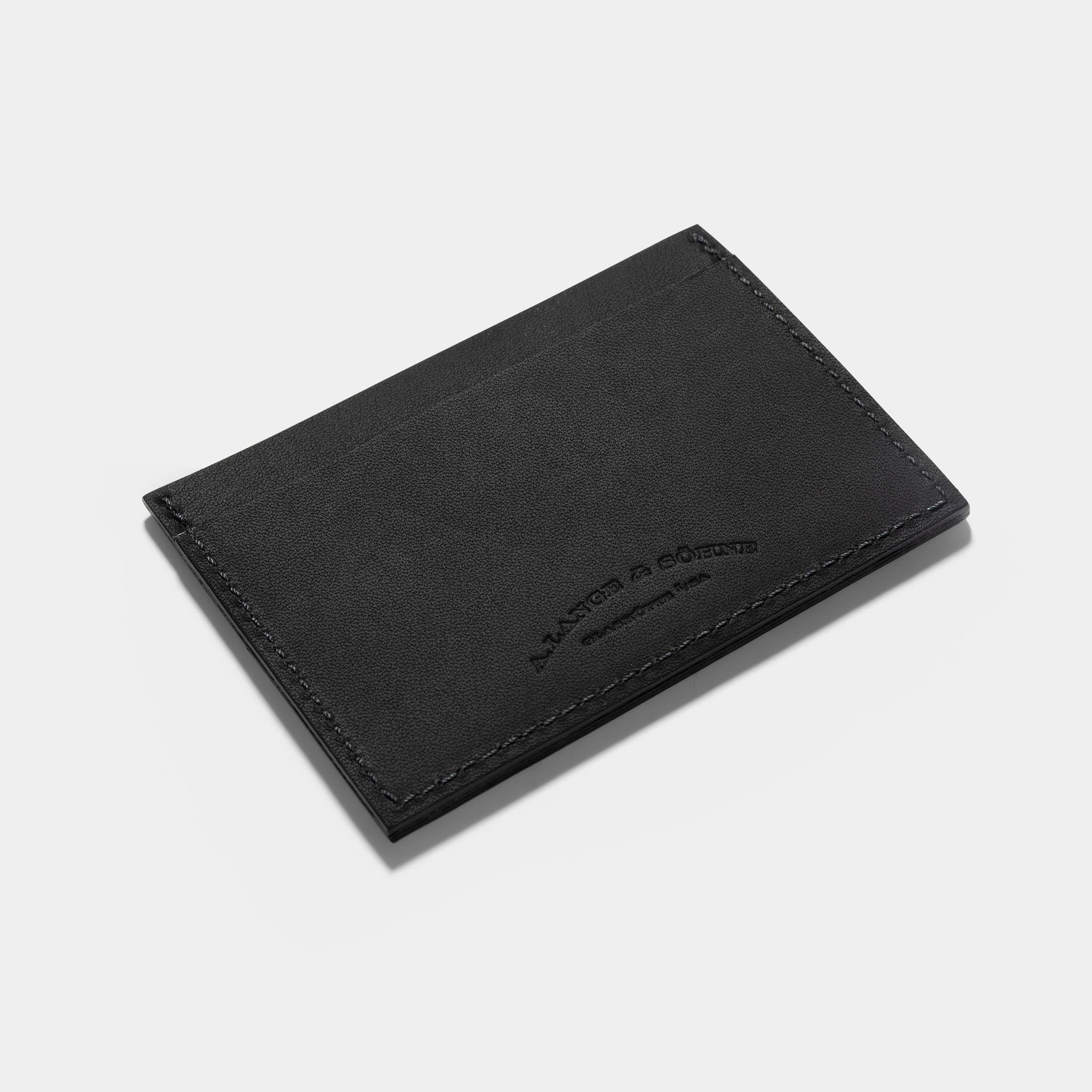 A.Lange &söhne black leather card holder