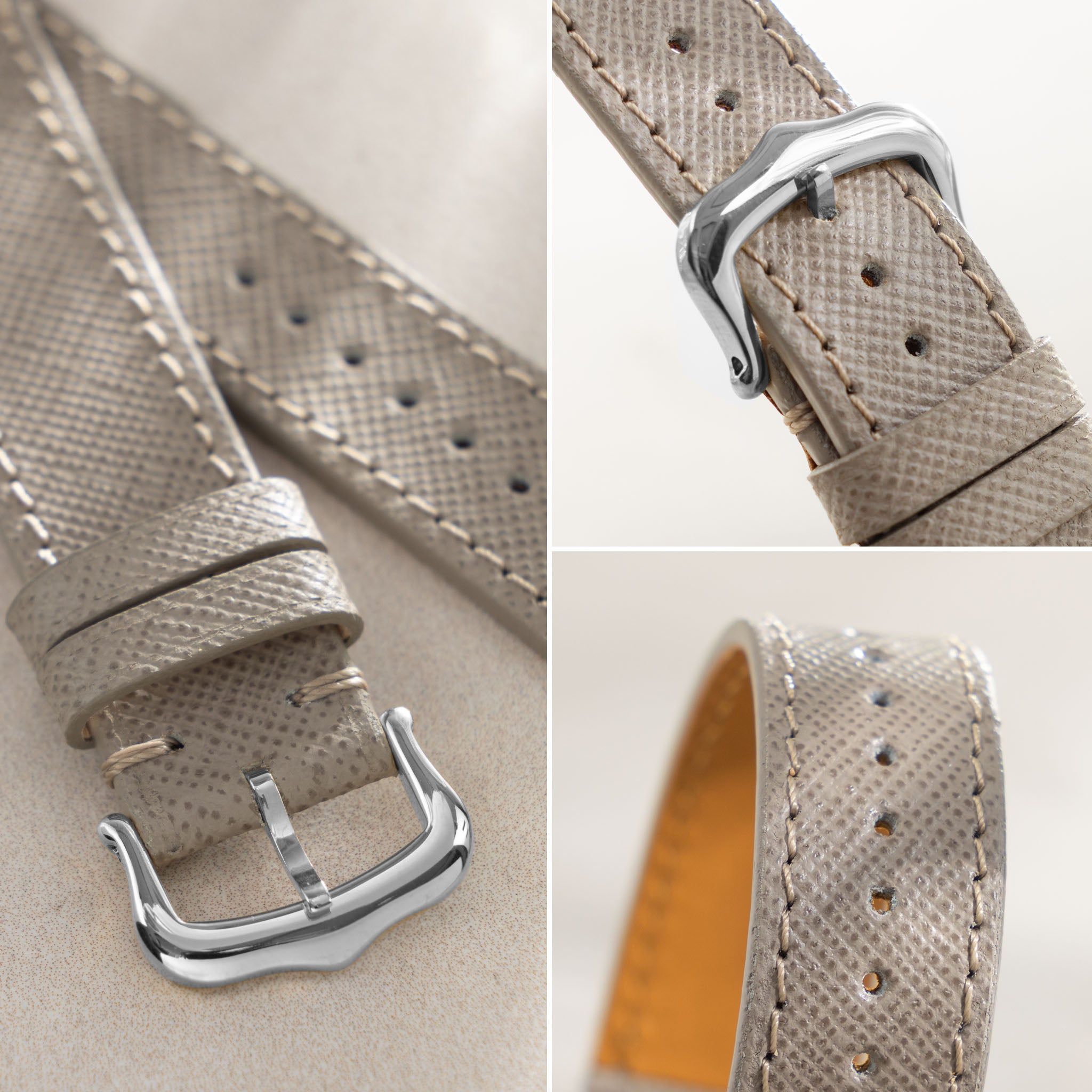 Strap for Cartier Tank Must (2021-today) - Saffiano Taupe