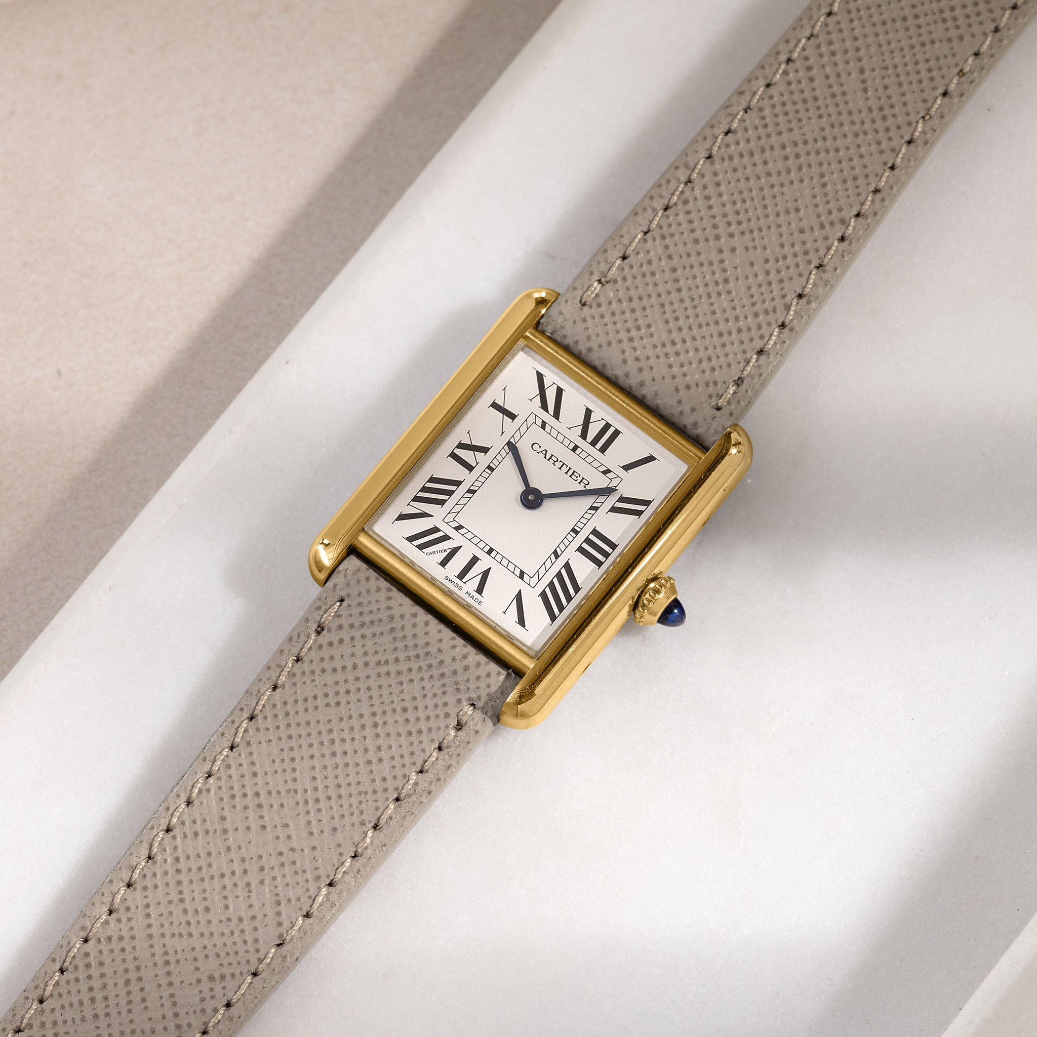 Strap for Cartier 17.5mm - The Taupe Saffiano