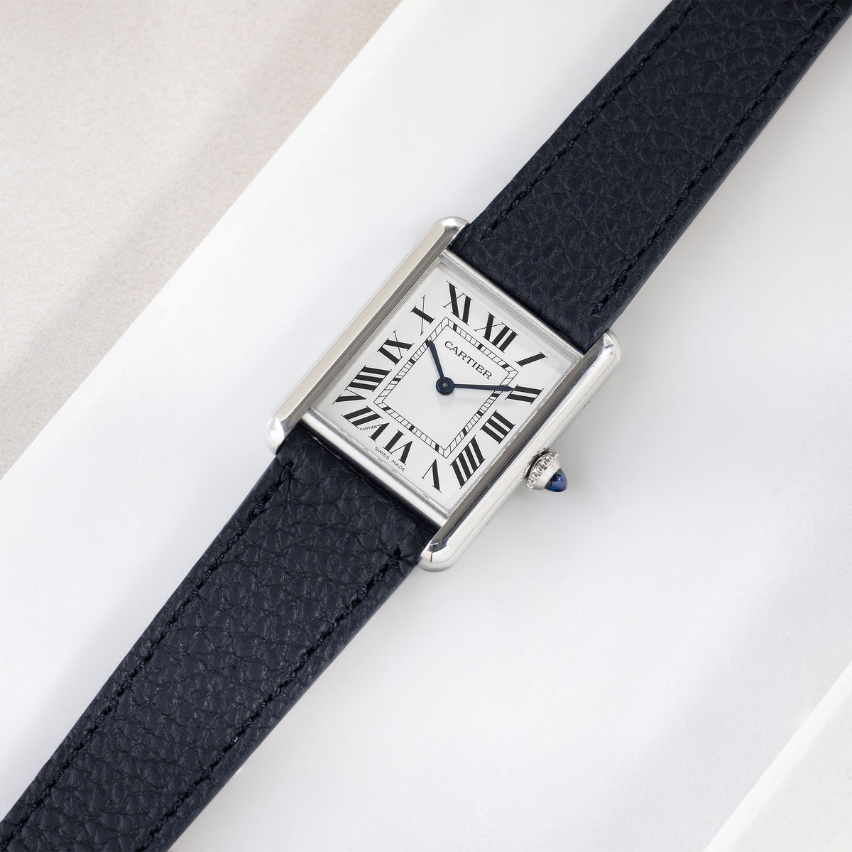 Strap for Cartier Tank Must (2021 - today) - The Grana Royal Blue