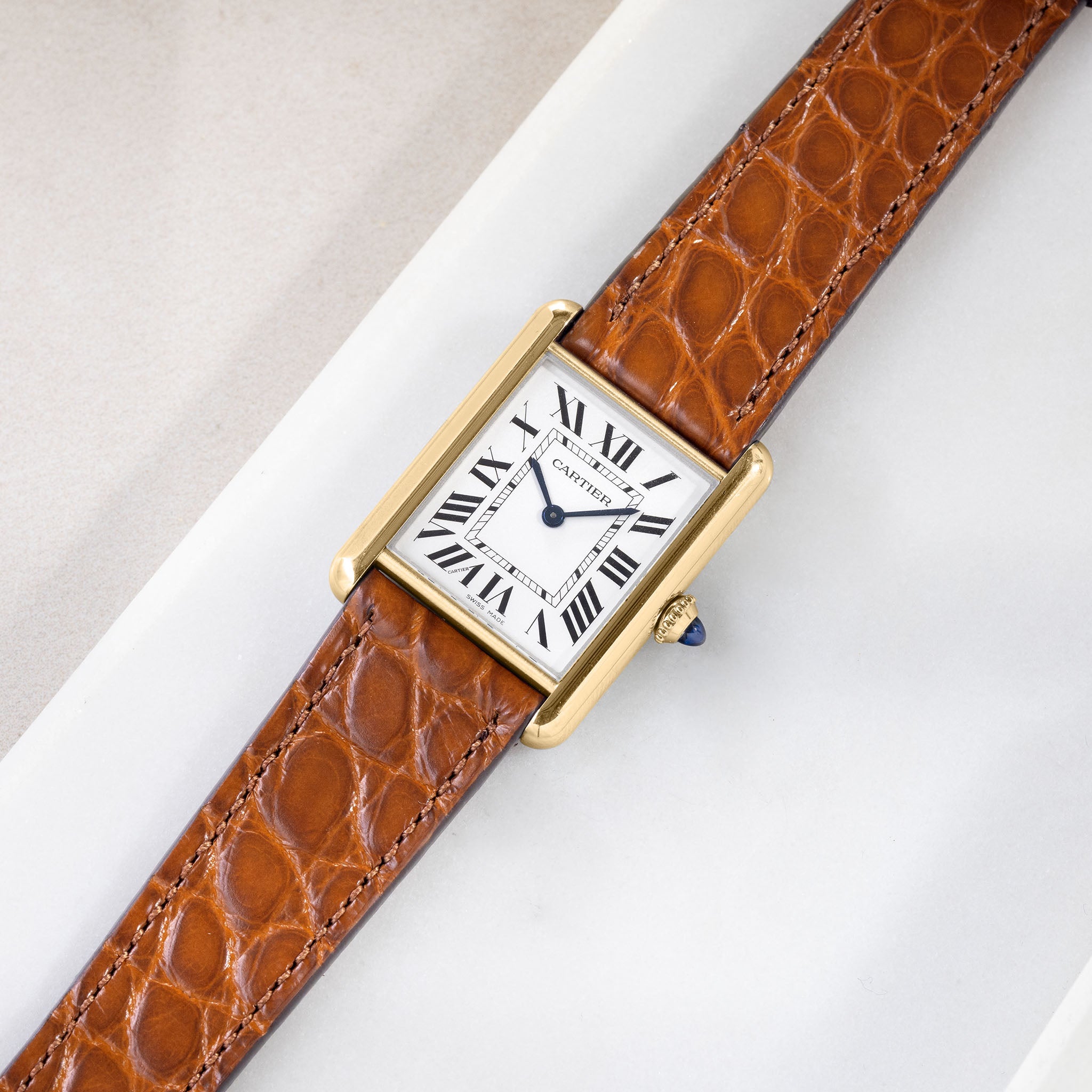 Cognac Alligator Watch Strap