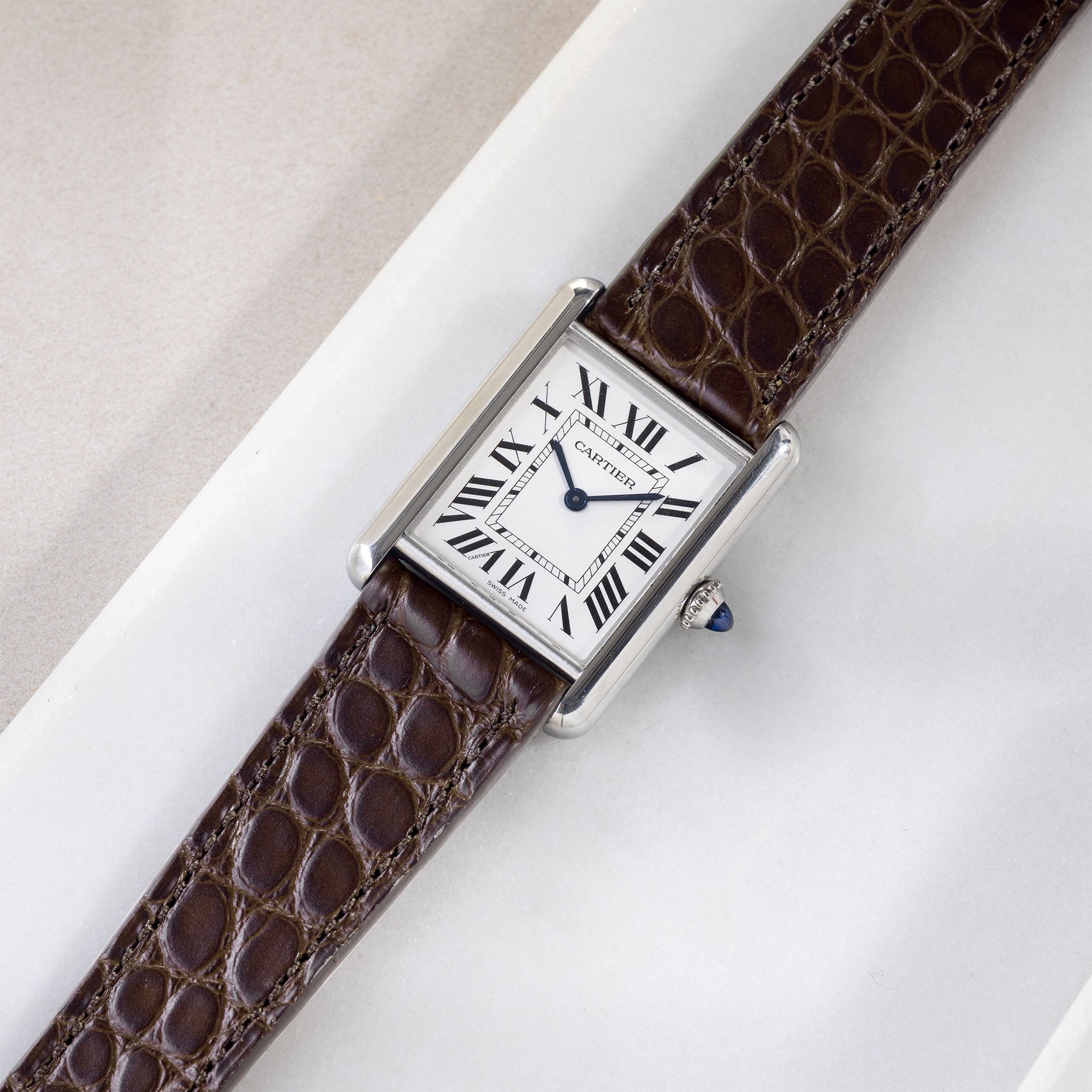 Deep Dark Brown Alligator Watch Strap