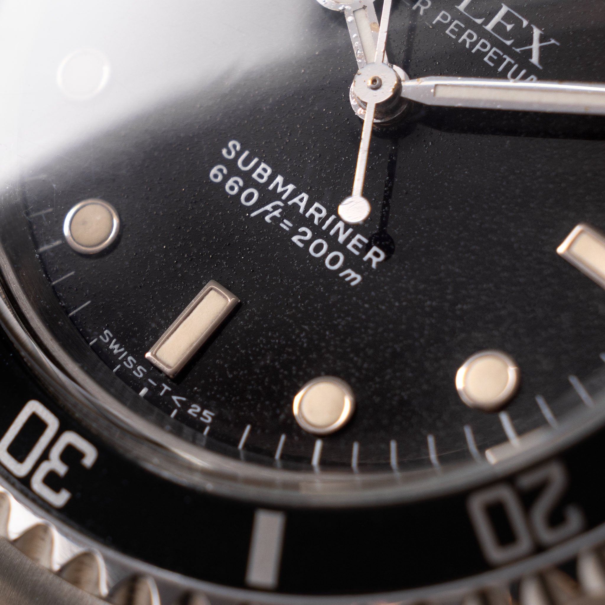 Rolex Submariner 5513 White Gold Hour Markers Punched Papers