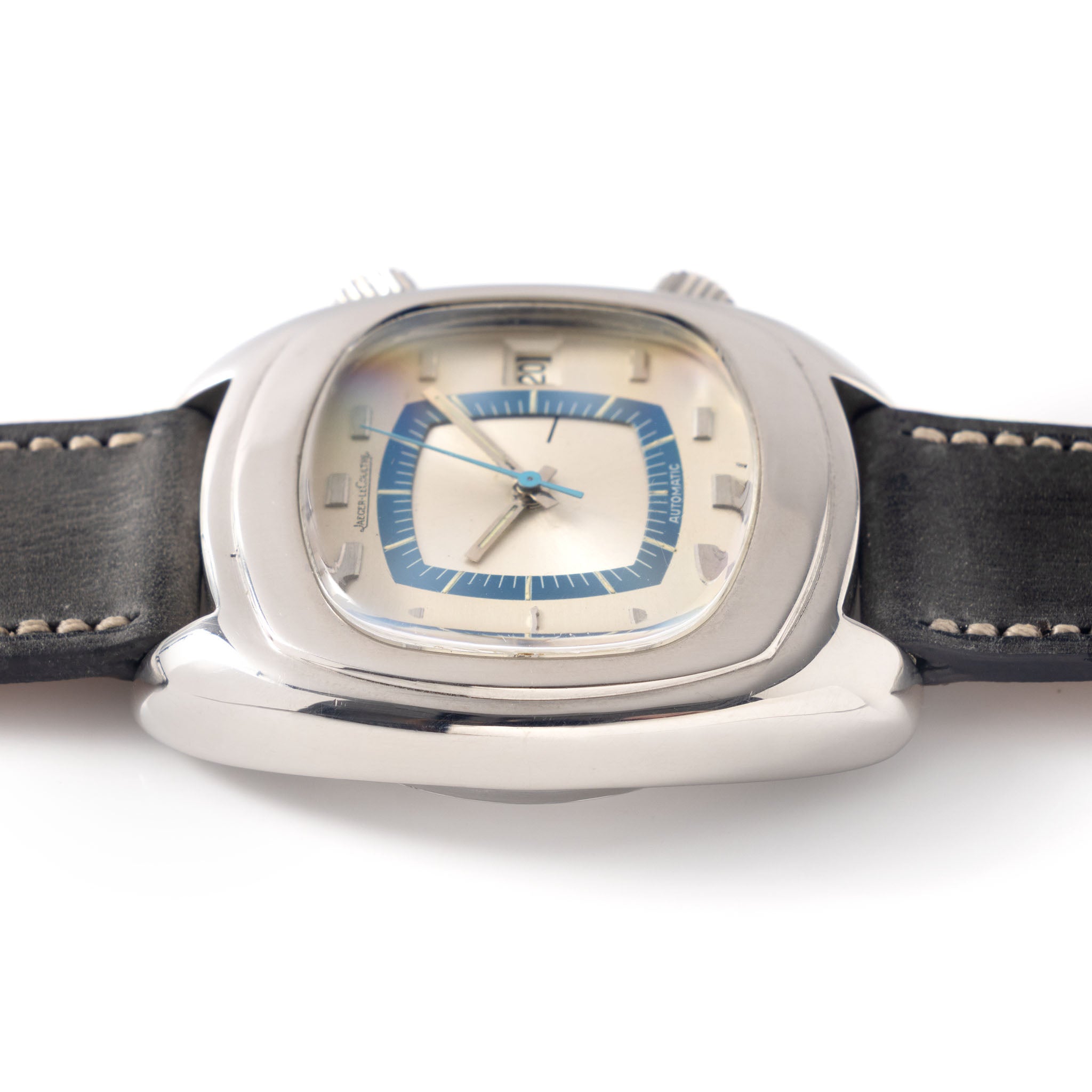 Jaeger LeCoultre Memovox"TV screen " Silver dial ref e871