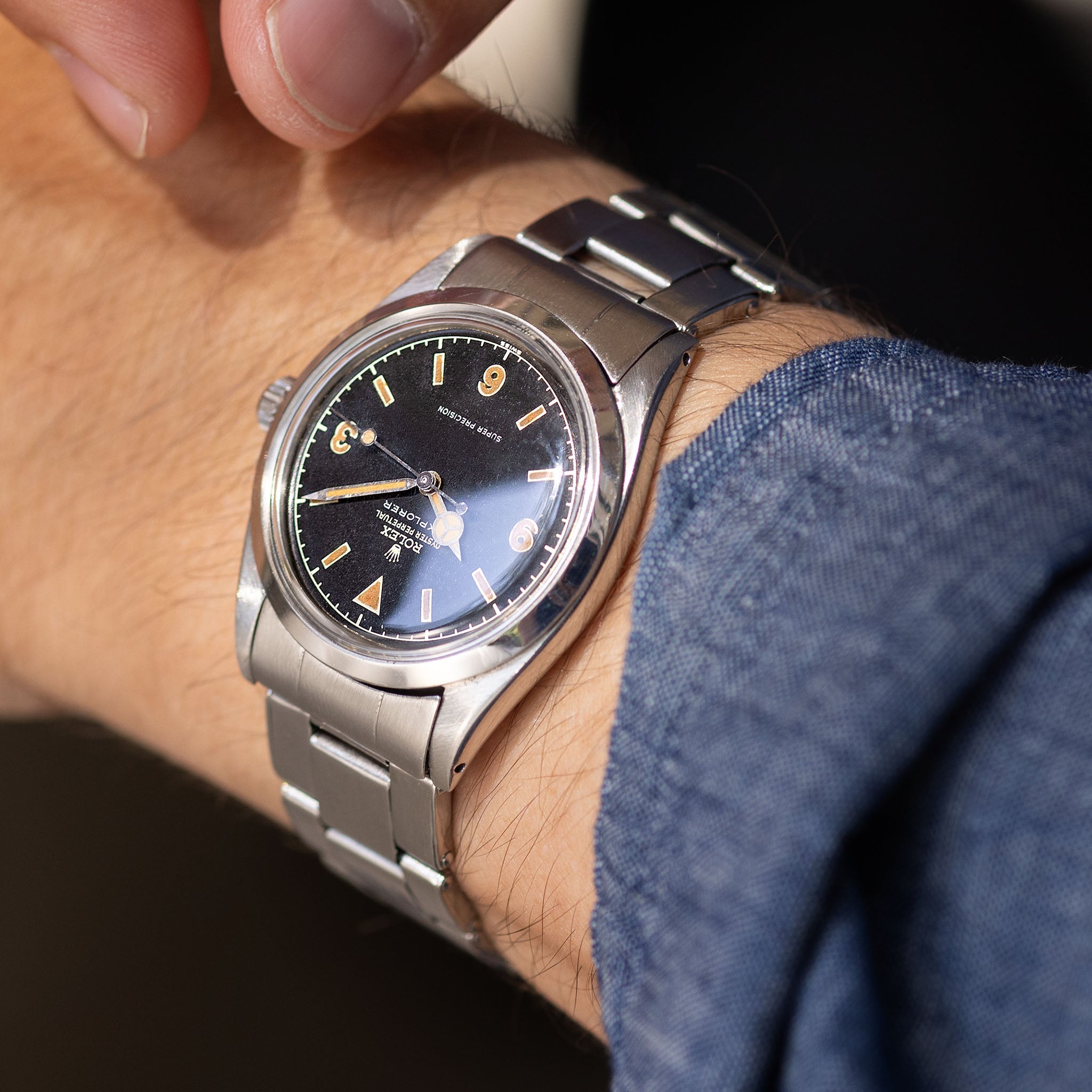 Rolex Explorer 5504 “Super precision” Gilt Chapter-ring Dial