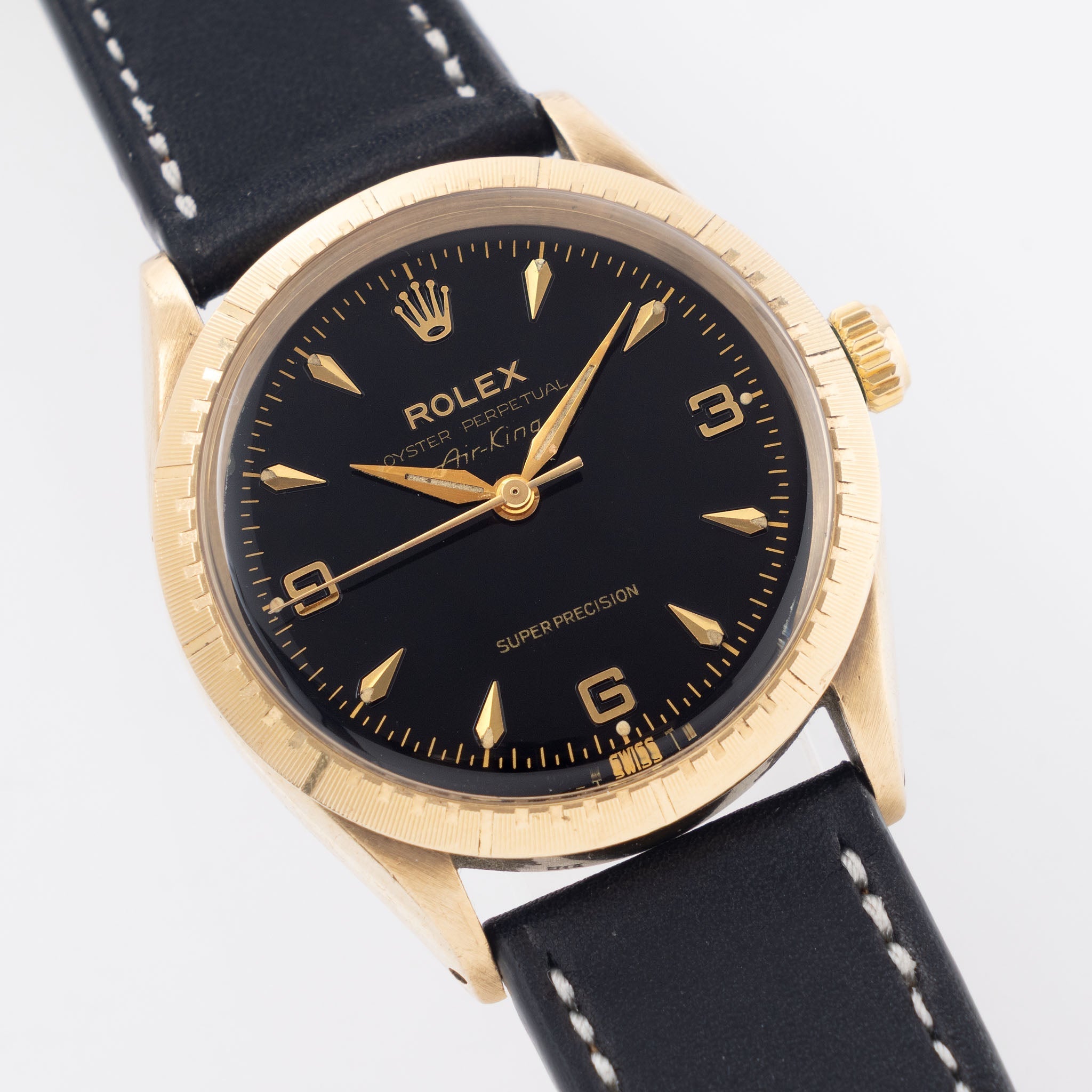 Rolex Oyster Perpetual Air-King Gilt dial in 9k yellow gold ref. 1002