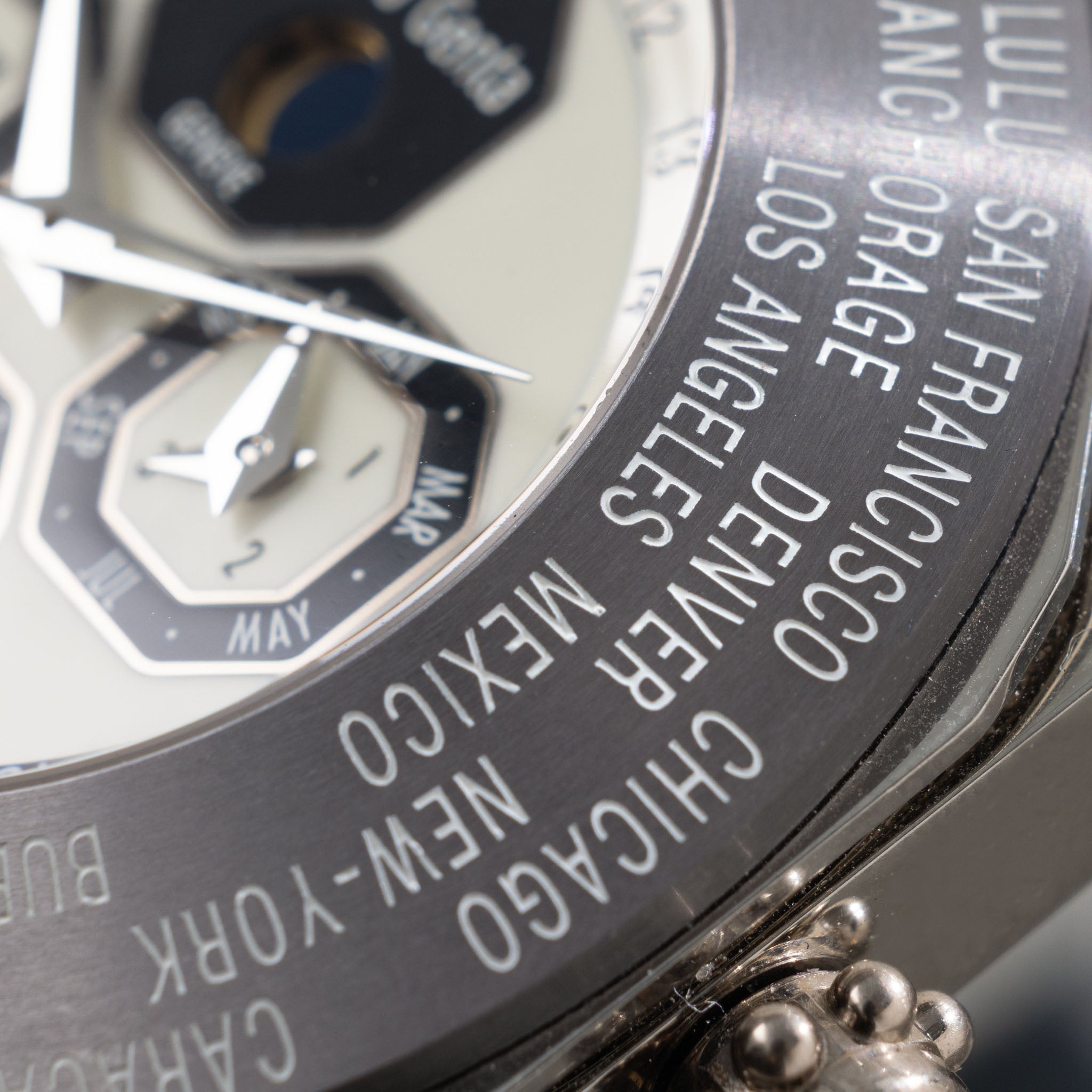 Gérald Genta Octo Perpetual Calendar , Moonphase , World time, GMT,Tourbilion in platinum / tantalum ref OTW.76