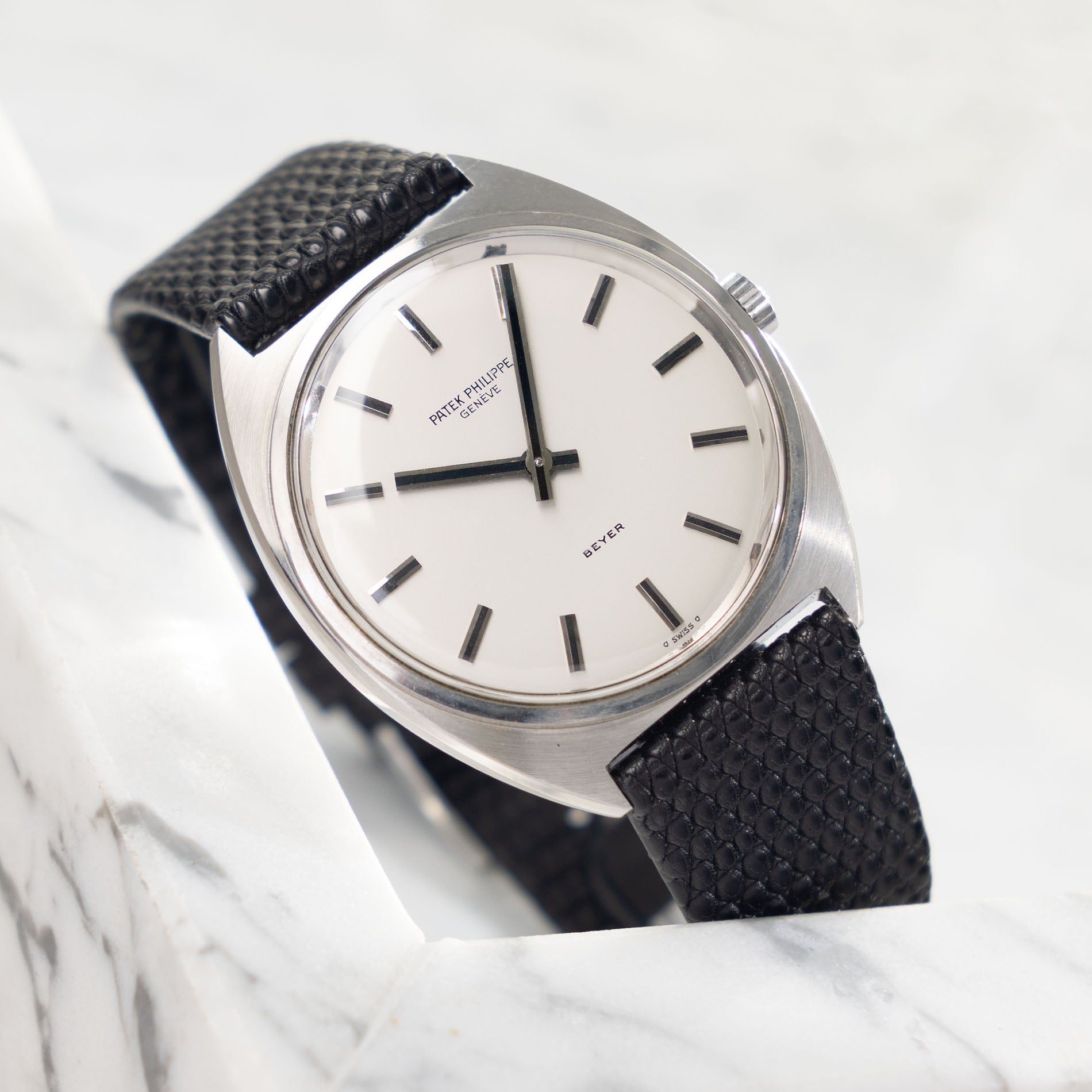 Patek Philippe Calatrava 3574 Silver dial "Beyer" in Steel Execution with Box