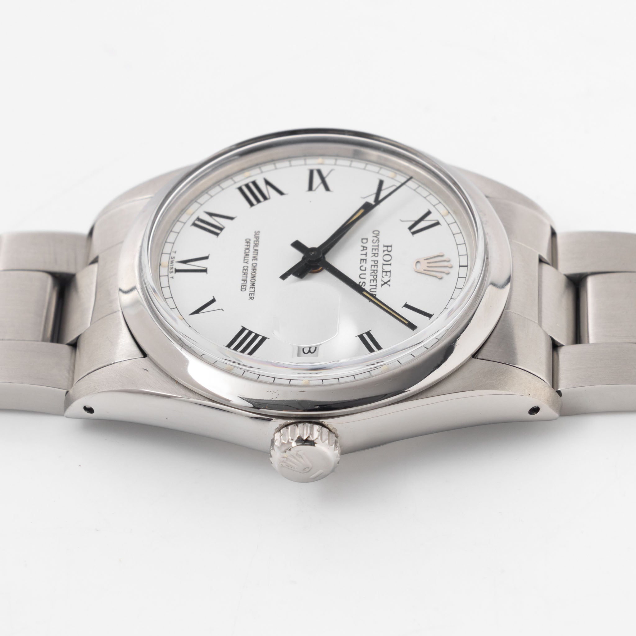 Rolex Datejust white Buckley dial ref 16000