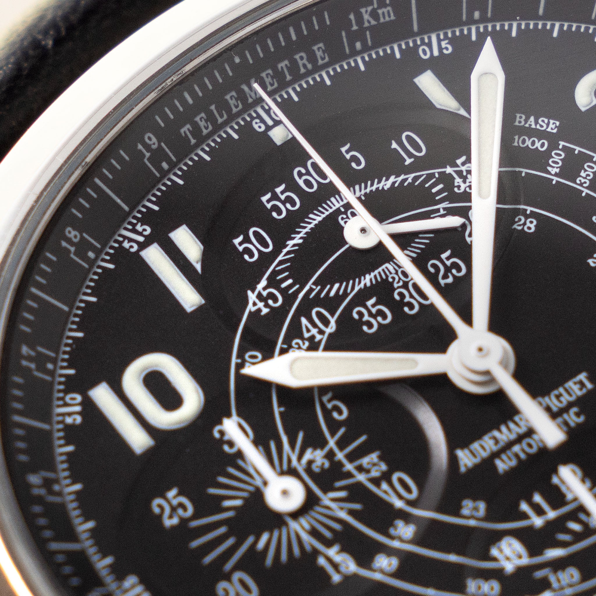 Audemars Piguet Millenary chronograph black dial ref 25822st with original certificate of origine