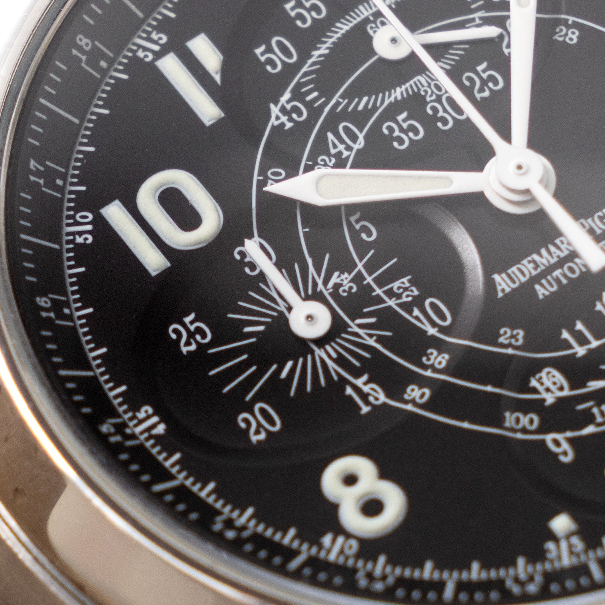 Audemars Piguet Millenary chronograph black dial ref 25822st with original certificate of origine