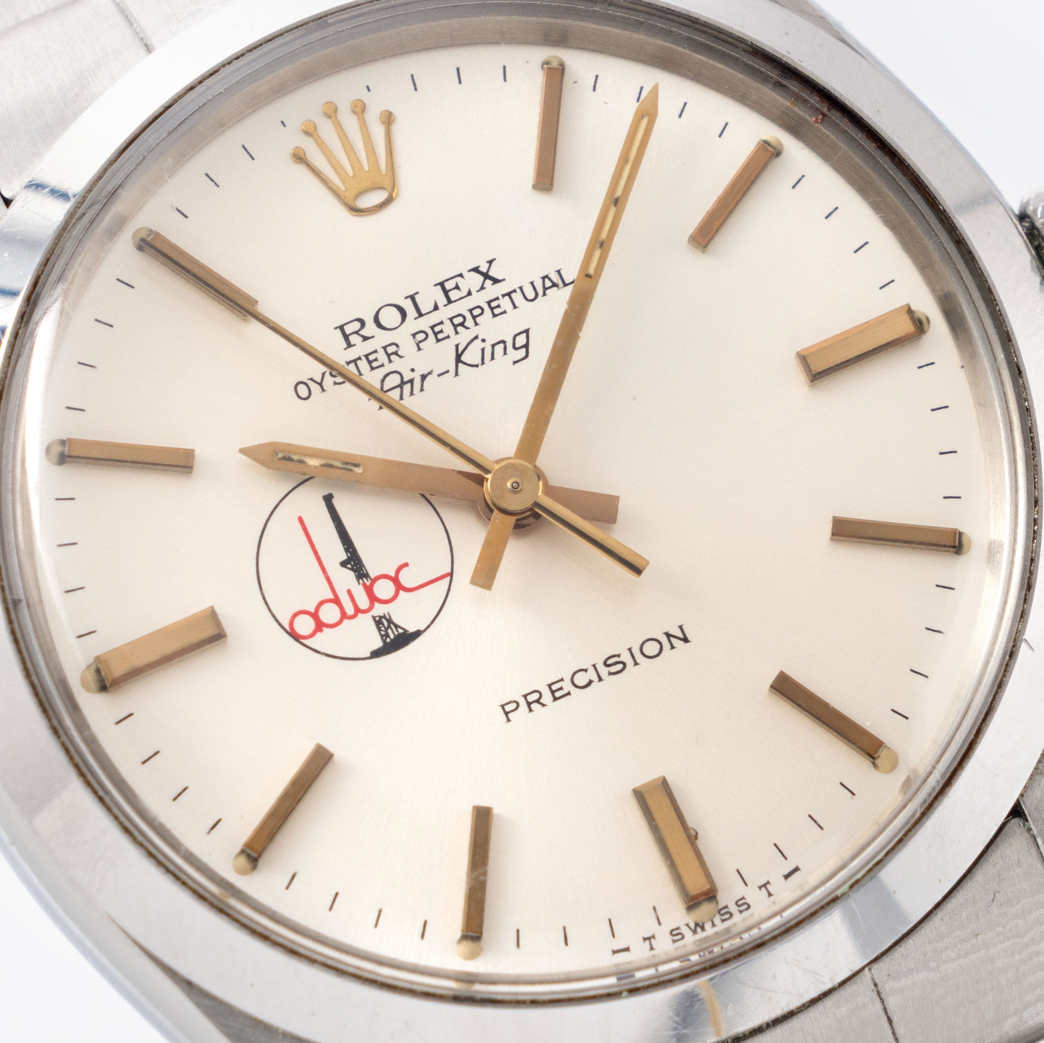 Rolex Air-King Silver ADWOC - Logo Dial ref 5500