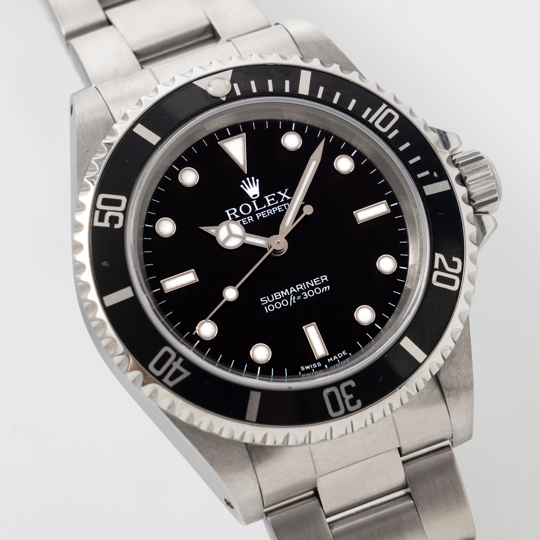 Rolex Submariner no date Swiss made 2 liner dial ref 14060