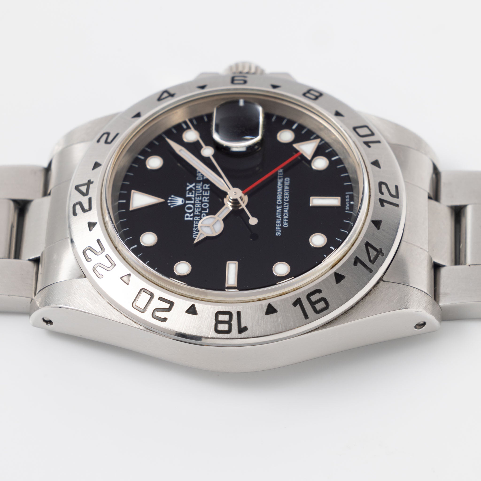 Rolex Explorer II 16570 Black Swiss Only Dial with Original Punched Paper