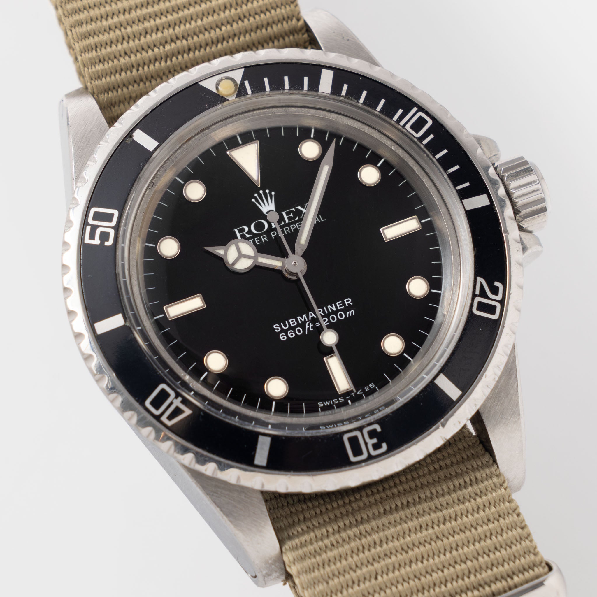 Rolex Submariner 5513 MilSub with Rolex service card