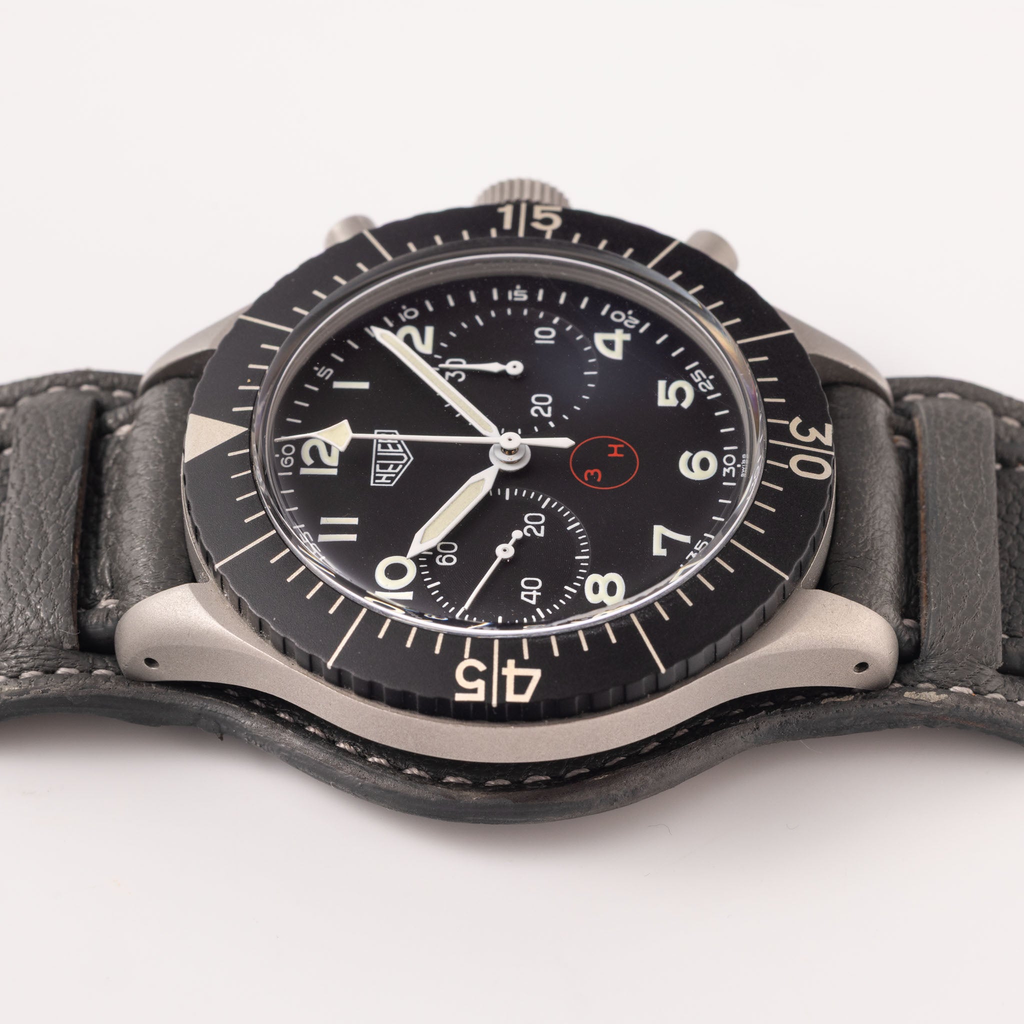 Heuer Bund Chronograph 3H dial ref 1550 SG
