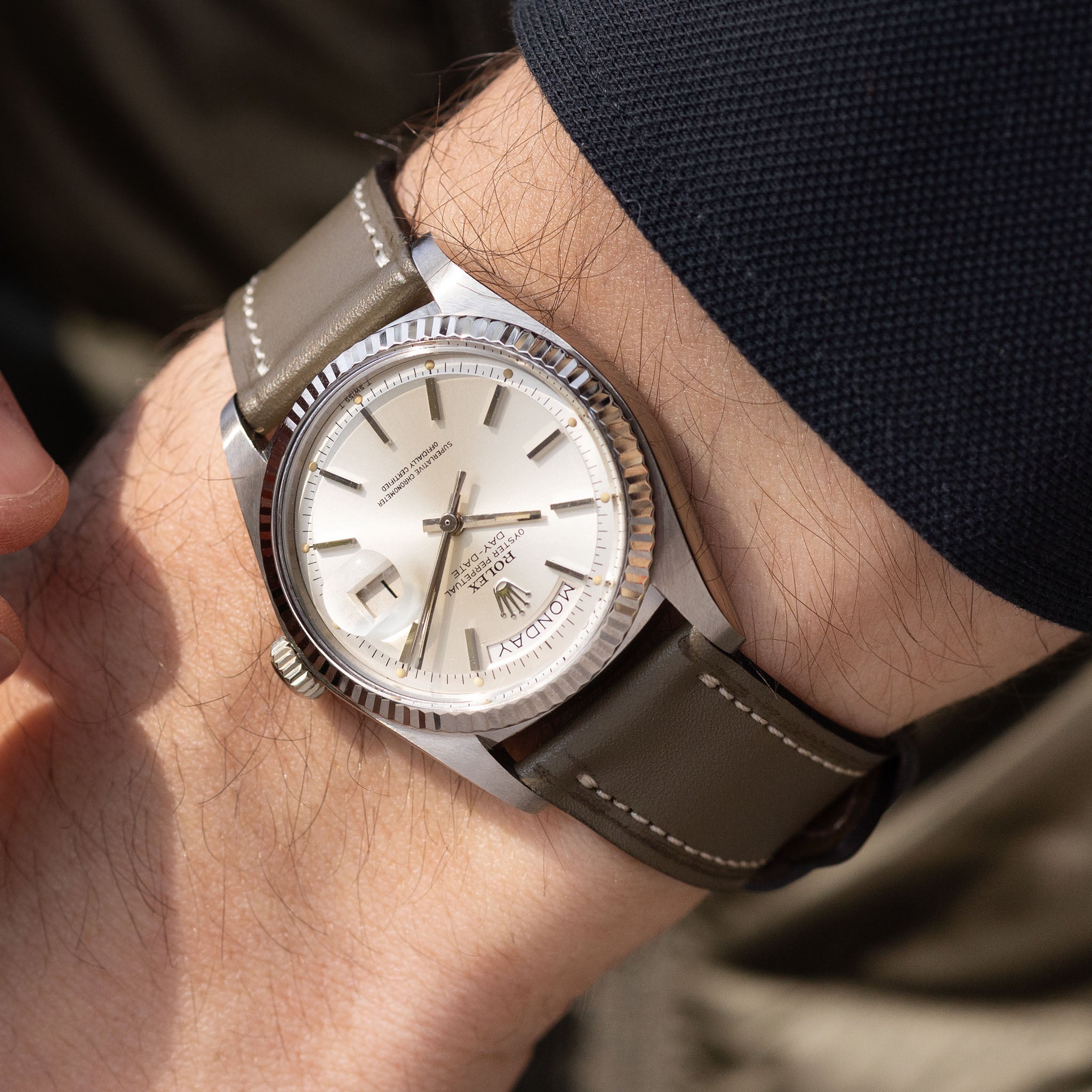 Rolex Day-Date 1803/9 Silver Dial in 18k White Gold