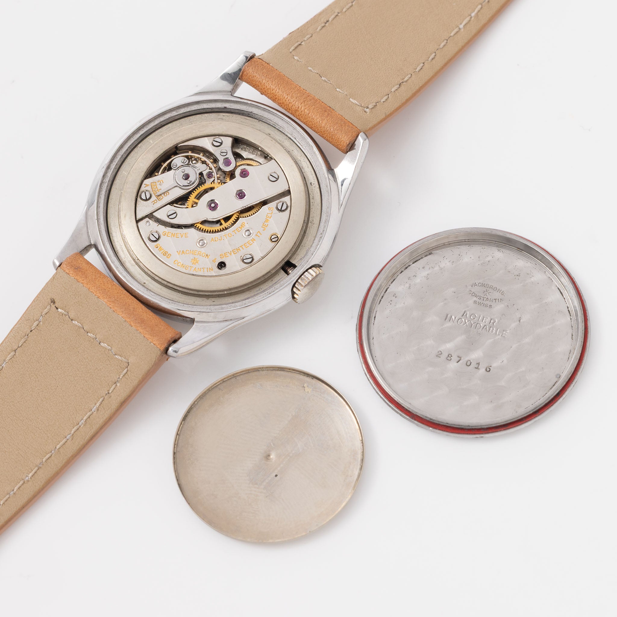 Vacheron Constantin Calatrava Style Dresswatch Two-Tone Dial in Screw Down Steel Case