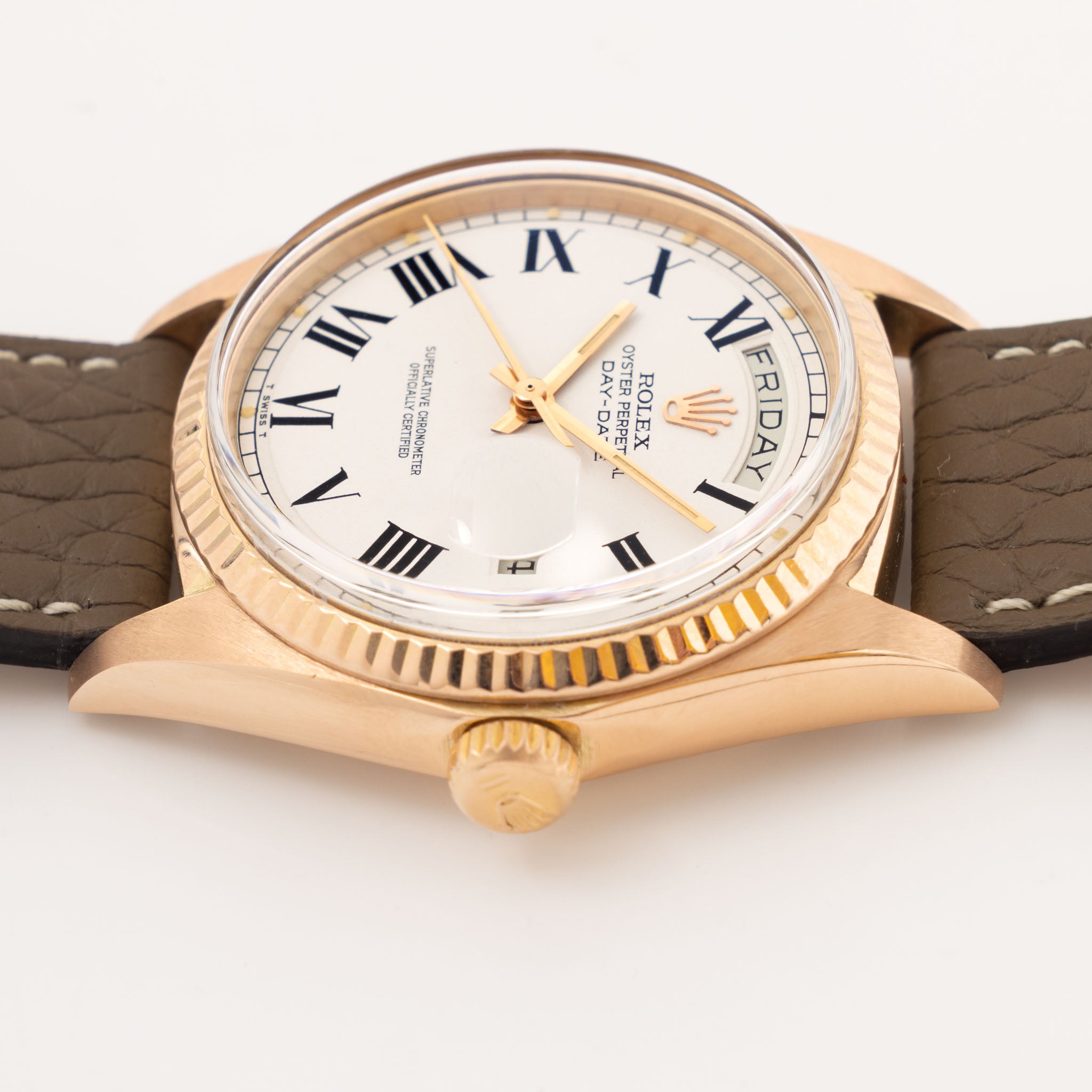 Rolex Day-Date 1803 Buckley Dial in 18k Rose Gold
