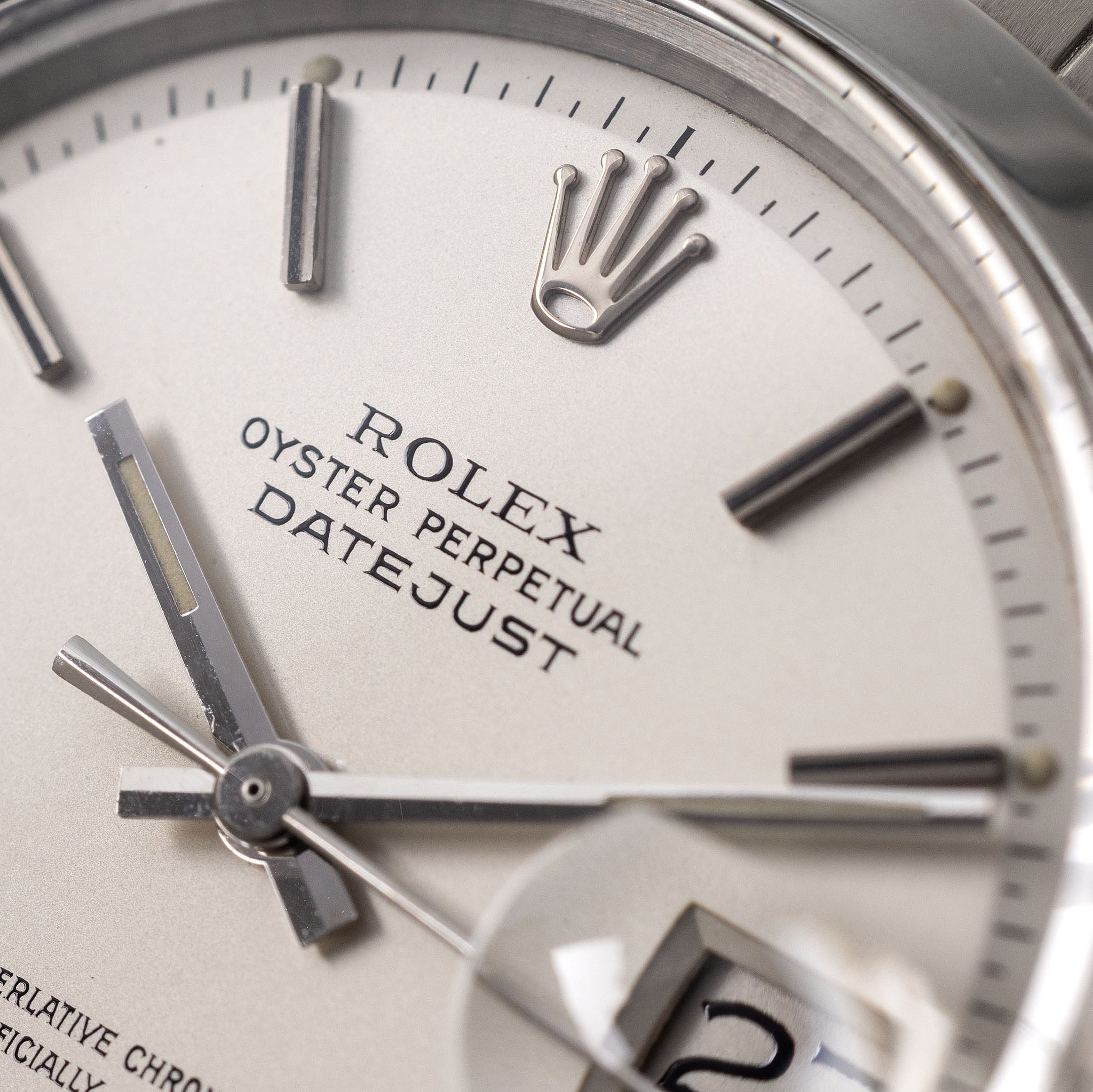 Rolex Datejust Matte silver dial ref 1600
