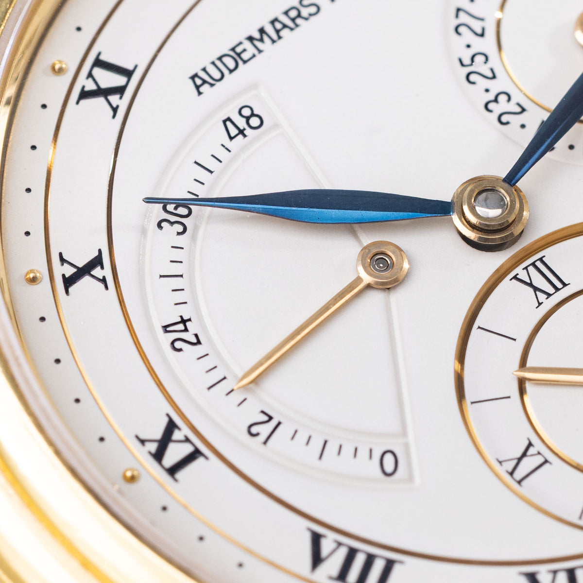 Audemars Piguet Dual Time Ref 25685 002BA in 18k Yellow Gold with Box and Papers