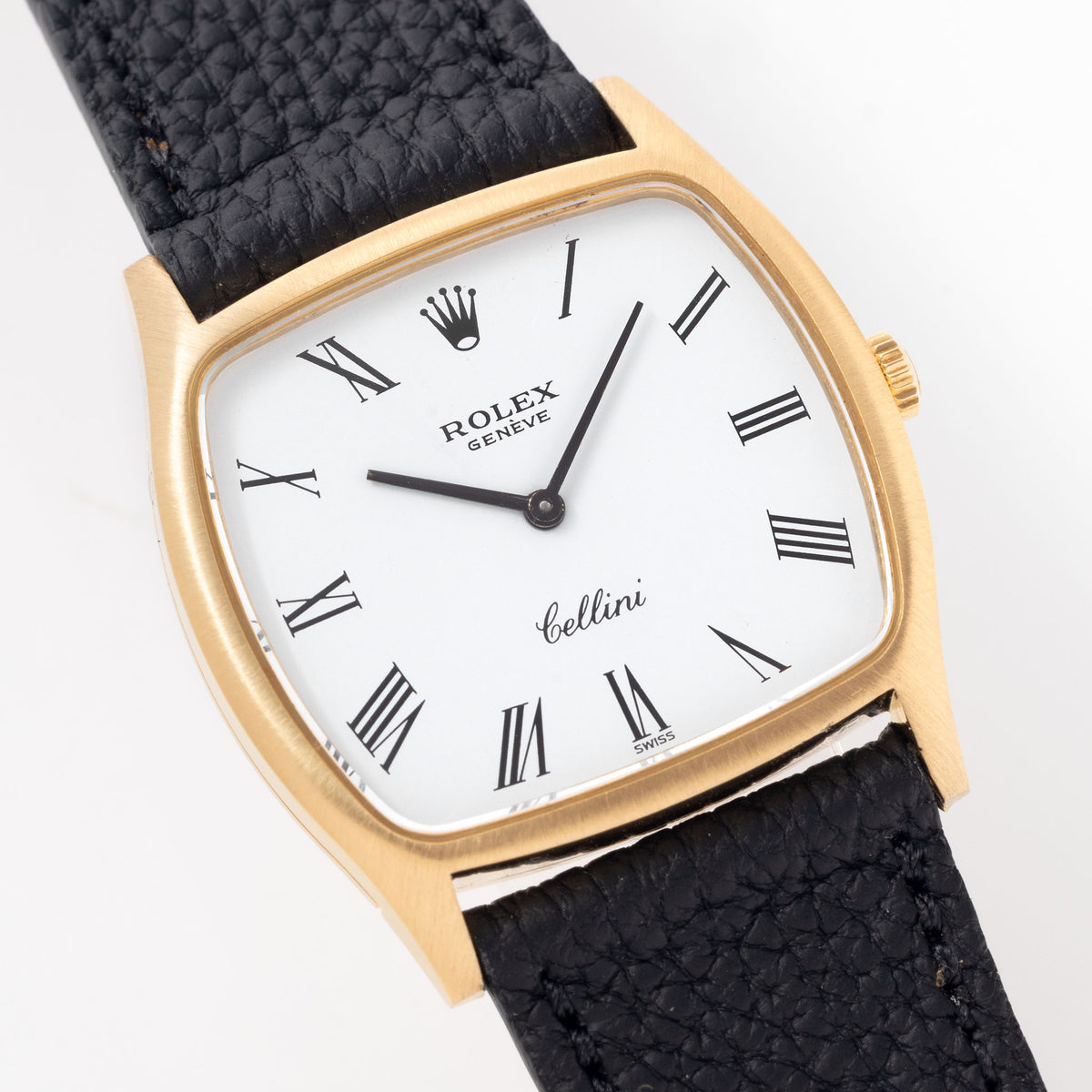 Rolex Cellini Ref. 3805 White Dial with Original Box in 18k Yellow Gold
