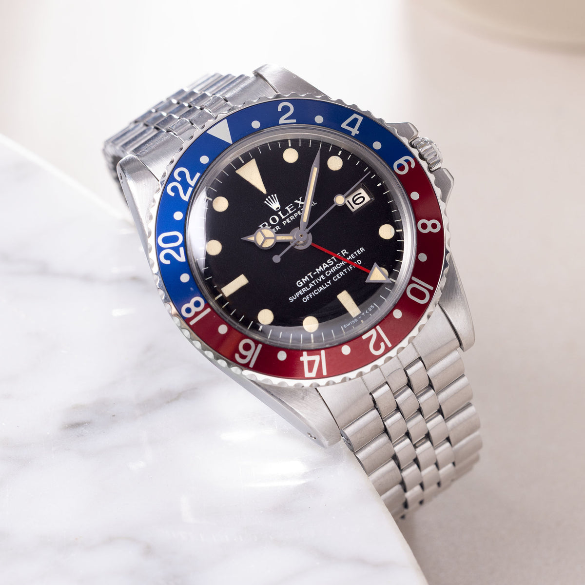 Rolex GMT Master Ref 1675 Long E Mk1 Exceptional Box and Papers Set