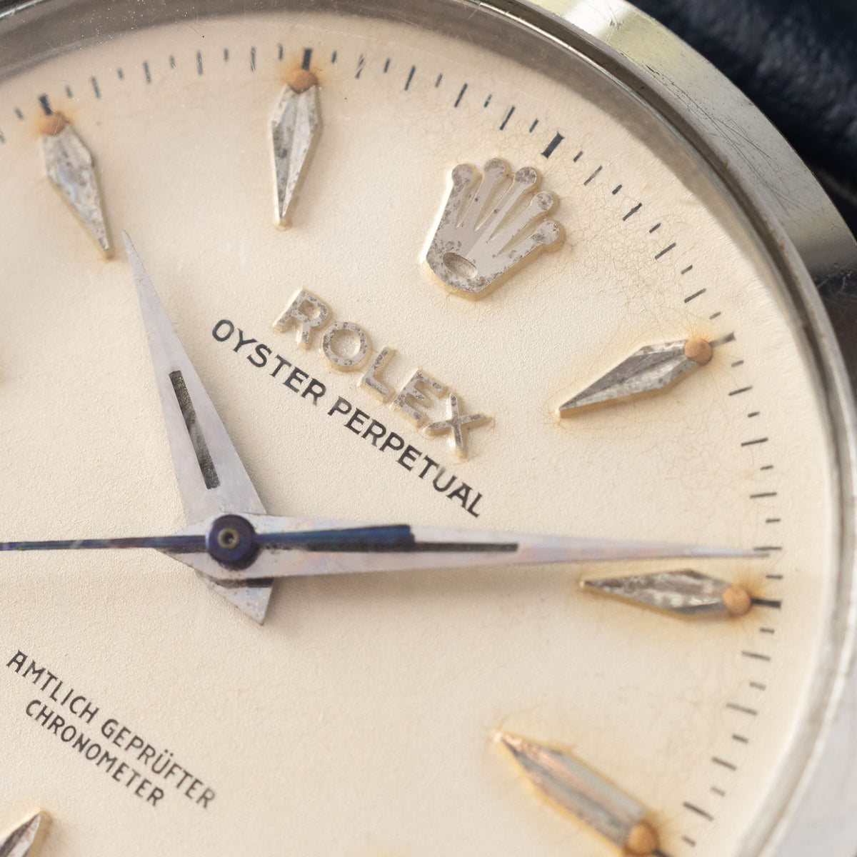 Rolex Oyster Perpetual 6564 Cream Dial Amtlich Geprüfter Chronometer