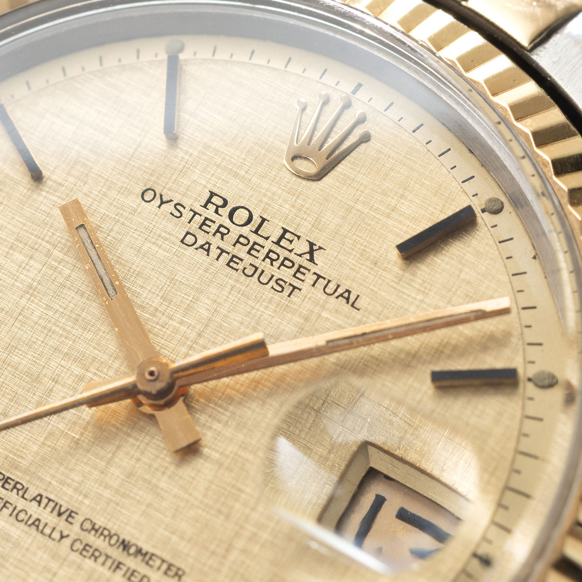 Rolex Datejust 1601/3 Linen Champagne Dial