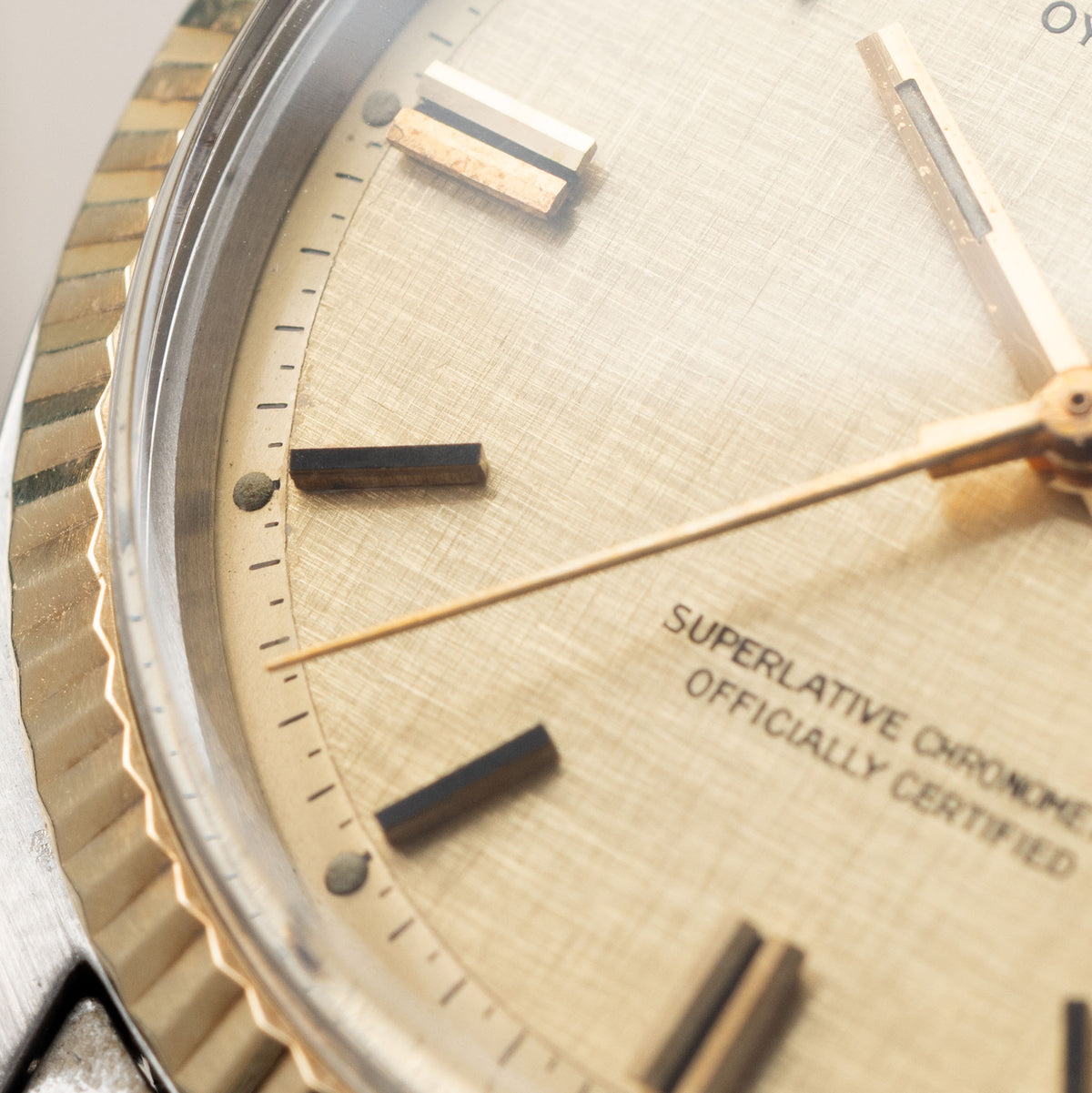 Rolex Datejust 1601/3 Linen Champagne Dial