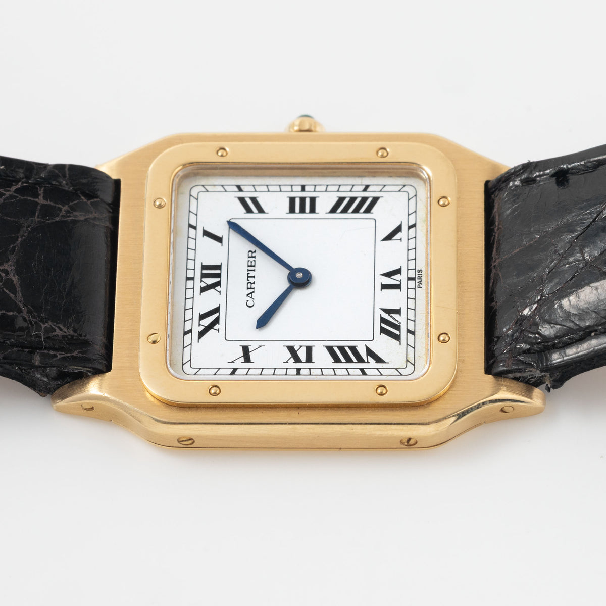 Cartier Santos Dumont Ultra-Thin in 18kt Yellow Gold ref. 96054 Paris Dial