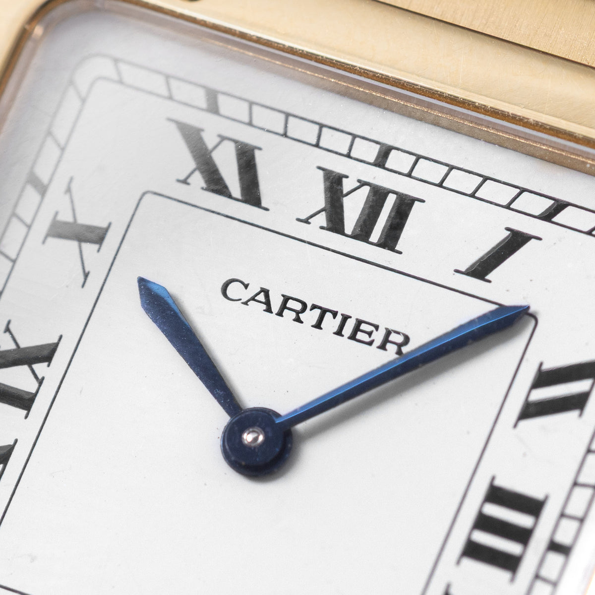 Cartier Santos Dumont Ultra-Thin in 18kt Yellow Gold ref. 96054 Paris Dial