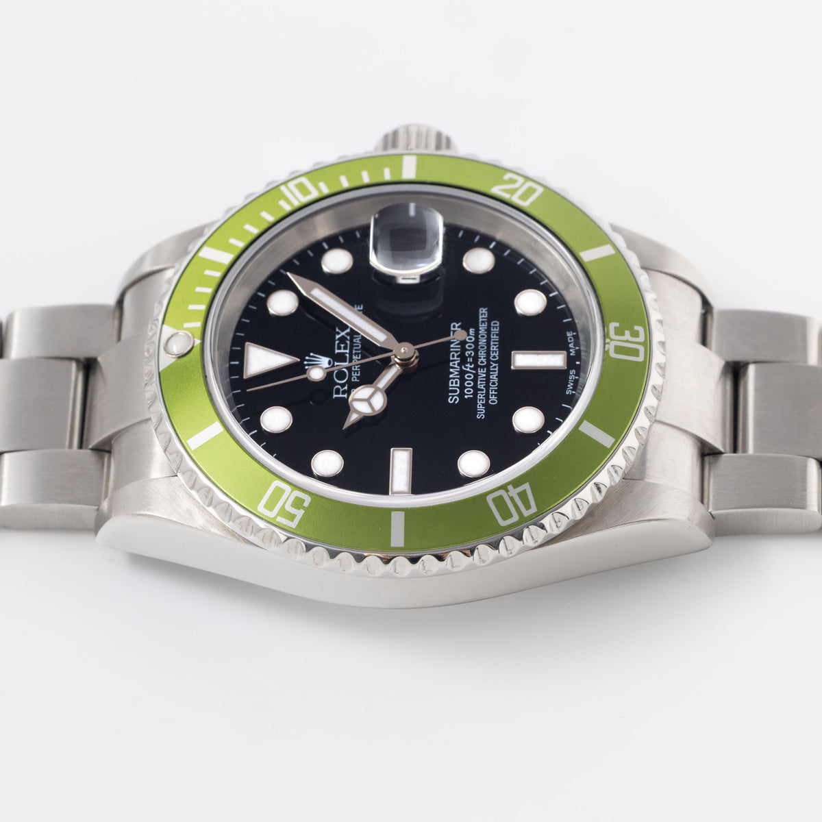 Rolex Submariner 16610LV Kermit MK1 Flat Four Box and Paper Set
