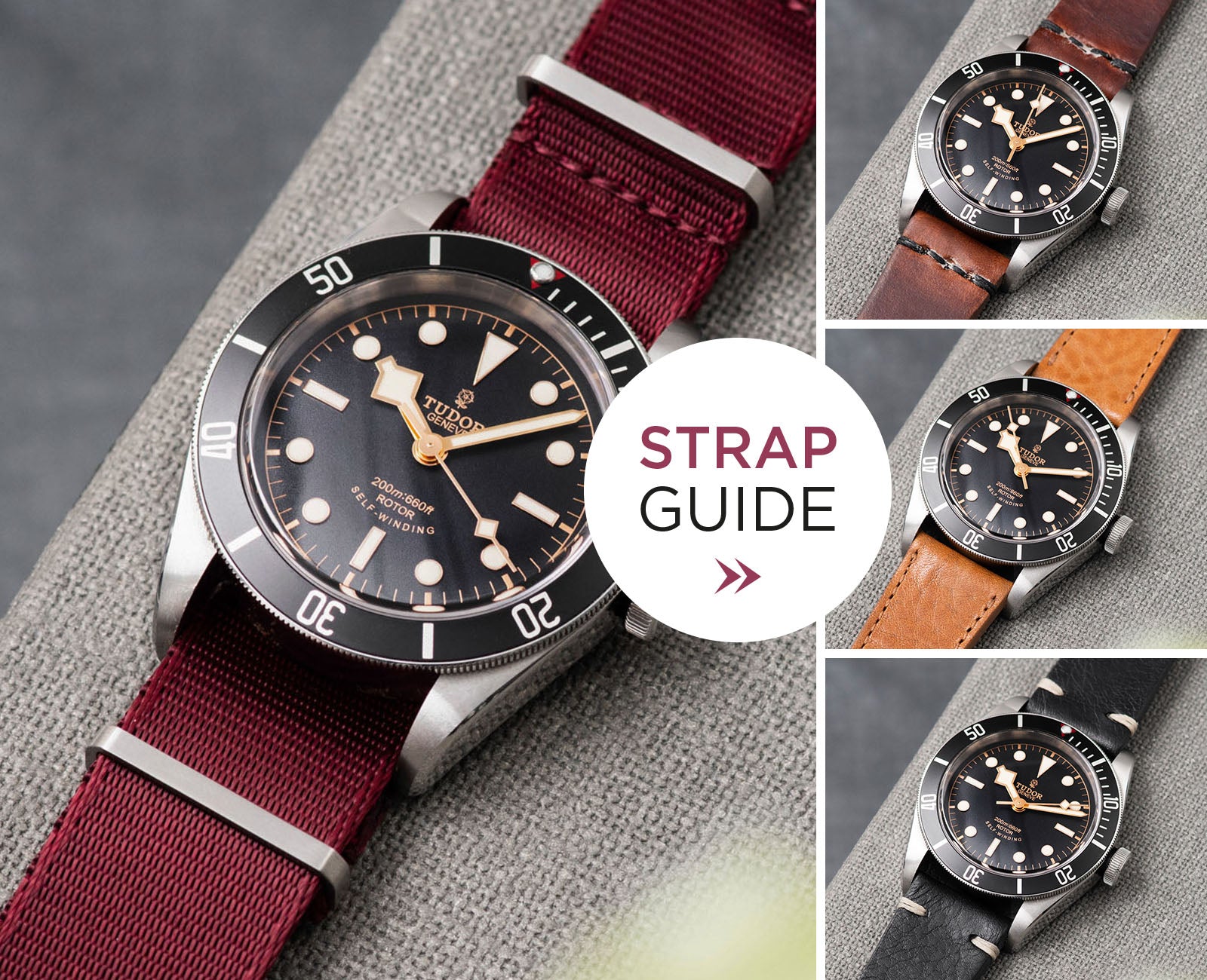 Bulang and Sons Strap Guide Tudor Black Bay Black