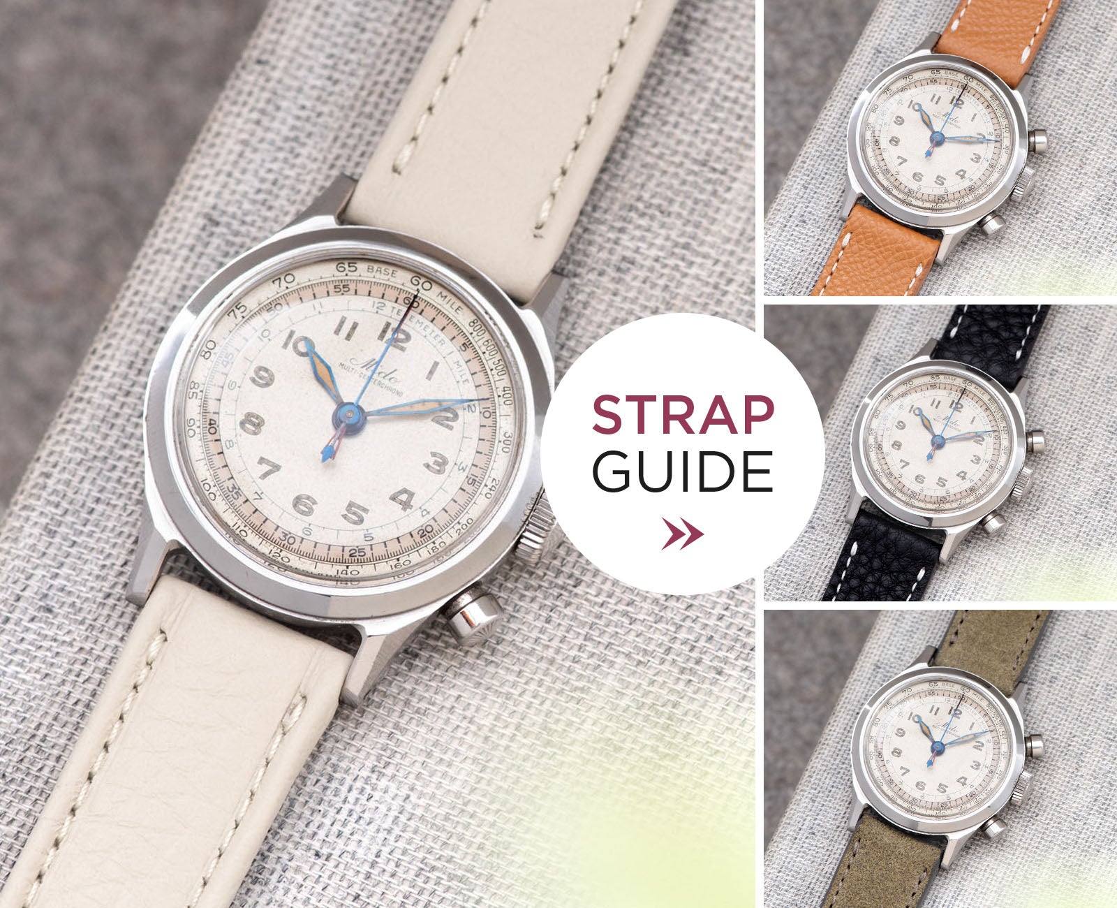 Bulang and Sons Mido Multi Centerchrono chronograph watch 1940s