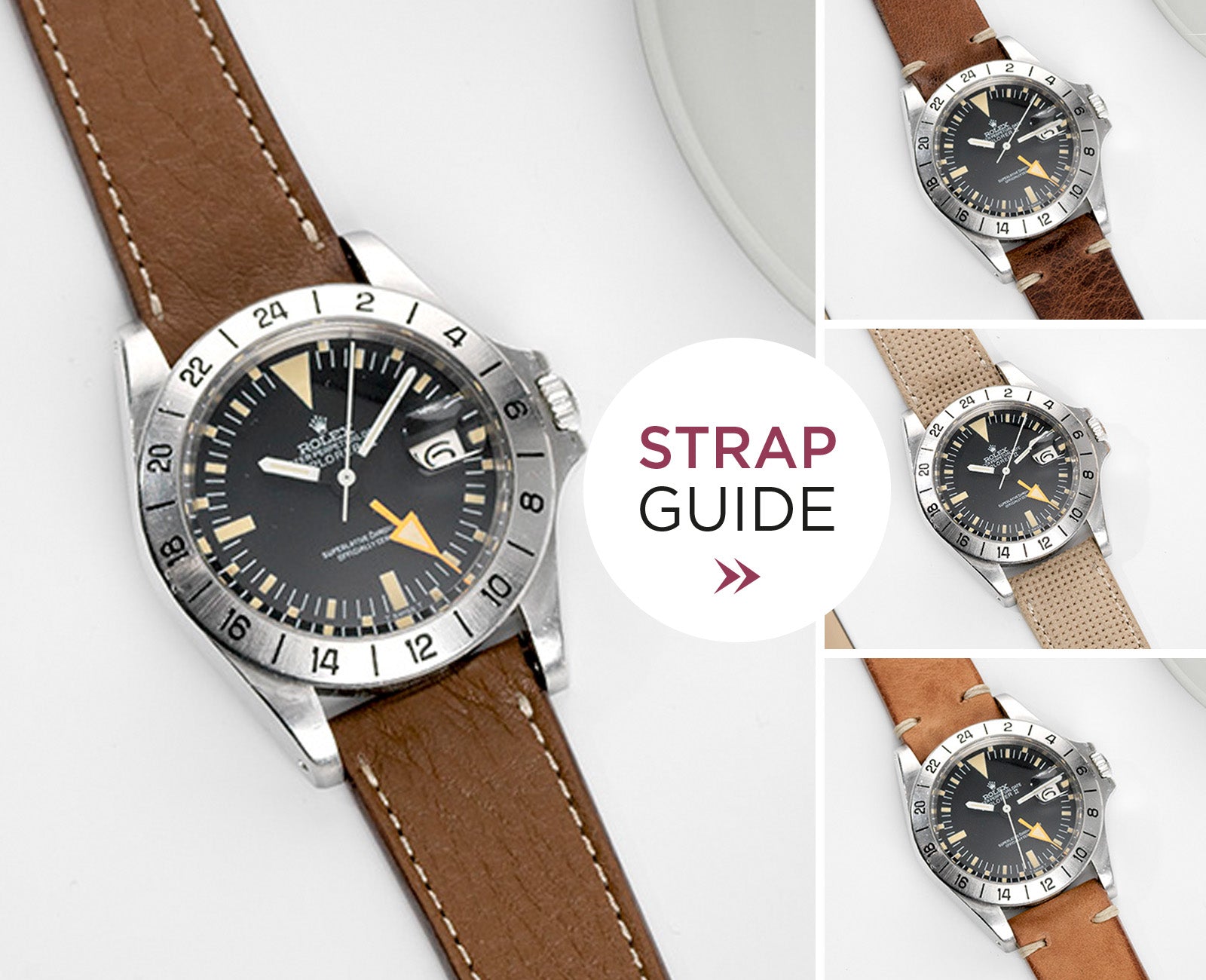 Bulang and Sons Strap guide Rolex Explorer Orange Hand
