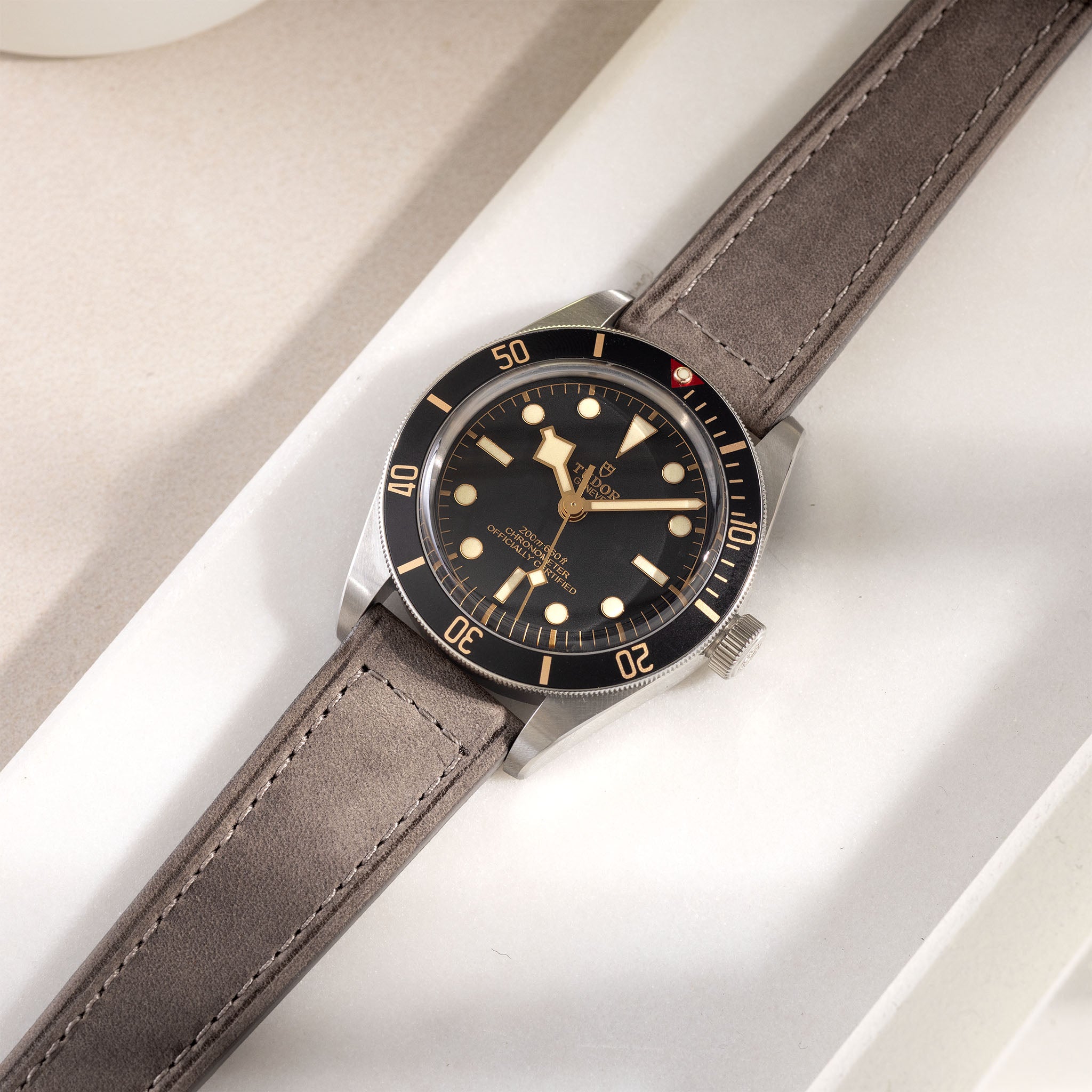 The Silky Route Taupe Strap - Jubilee Edition by Bulang and Sons