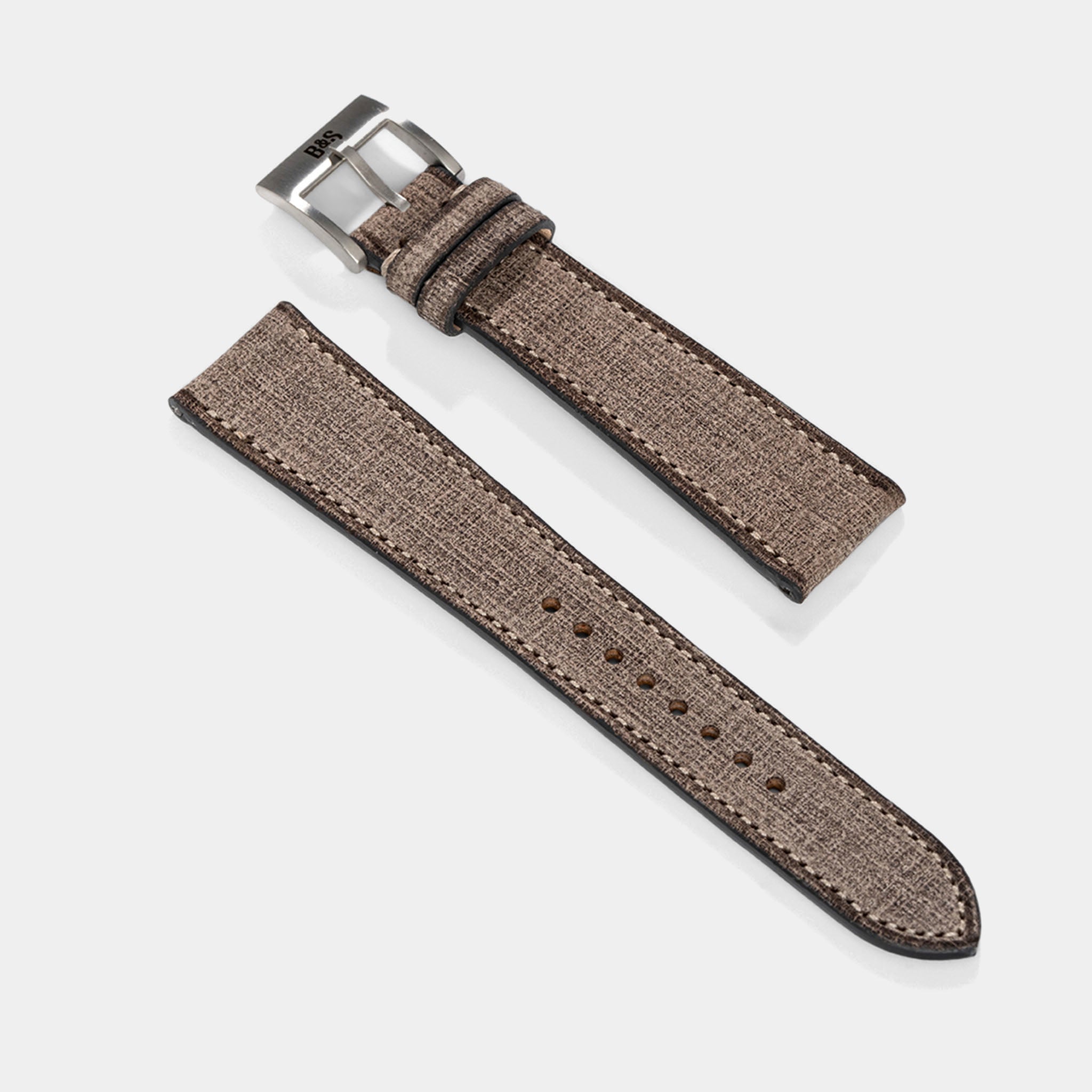 Strap for Rolex Seadweller - Grey Linen Leather