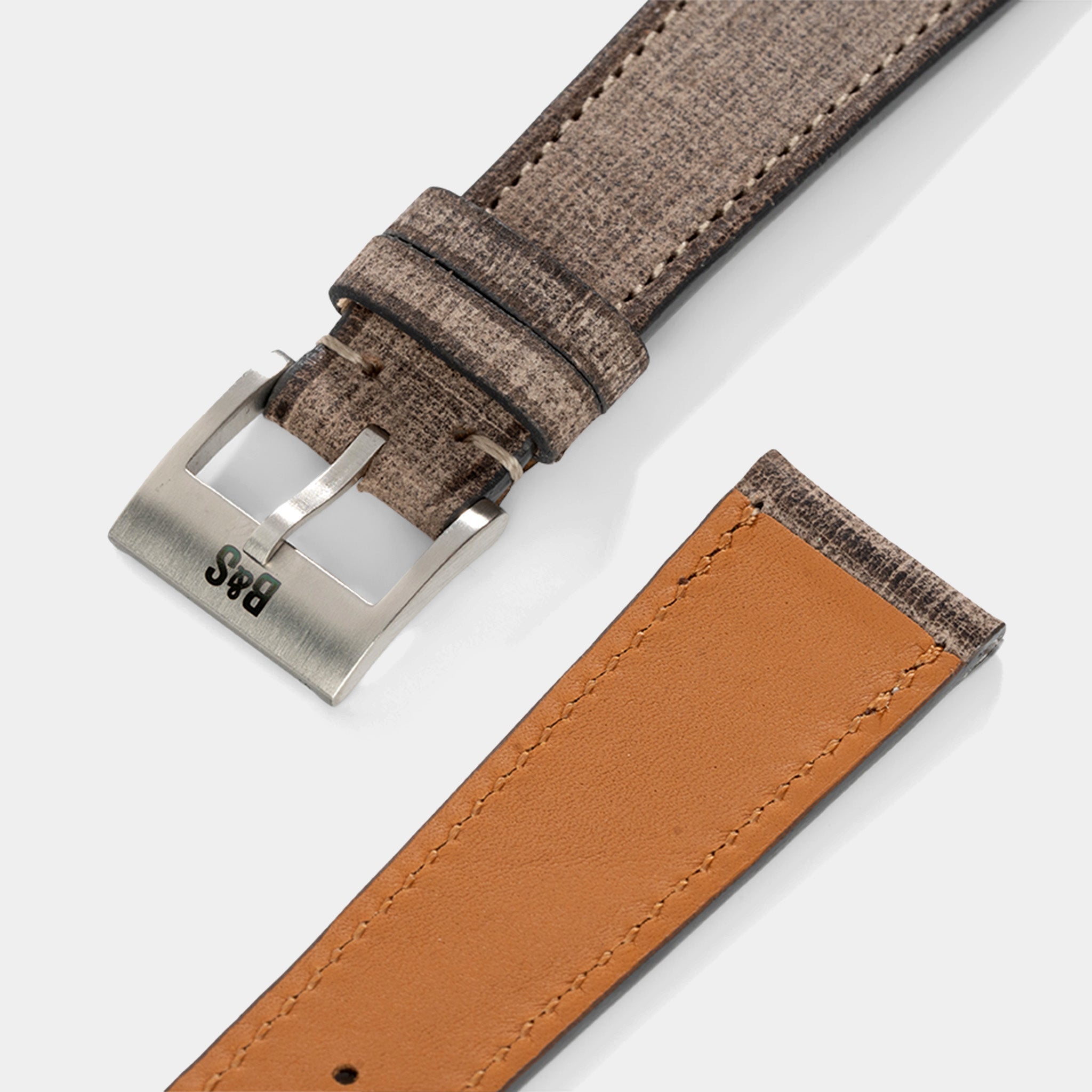 Strap for Rolex Explorer 2 - Linen Leather Elegant Grey (20mm)