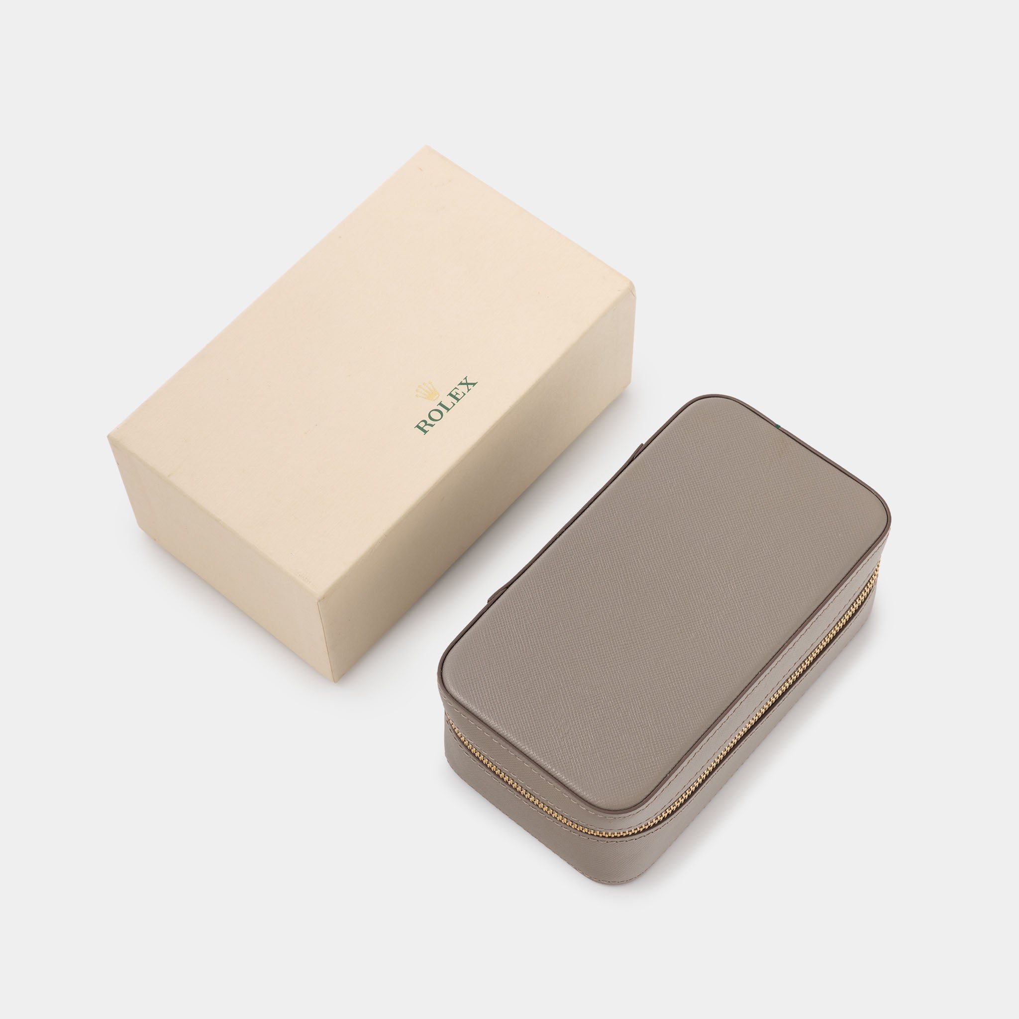 MRC-10131 - Rolex jewelry leather Box taupe color