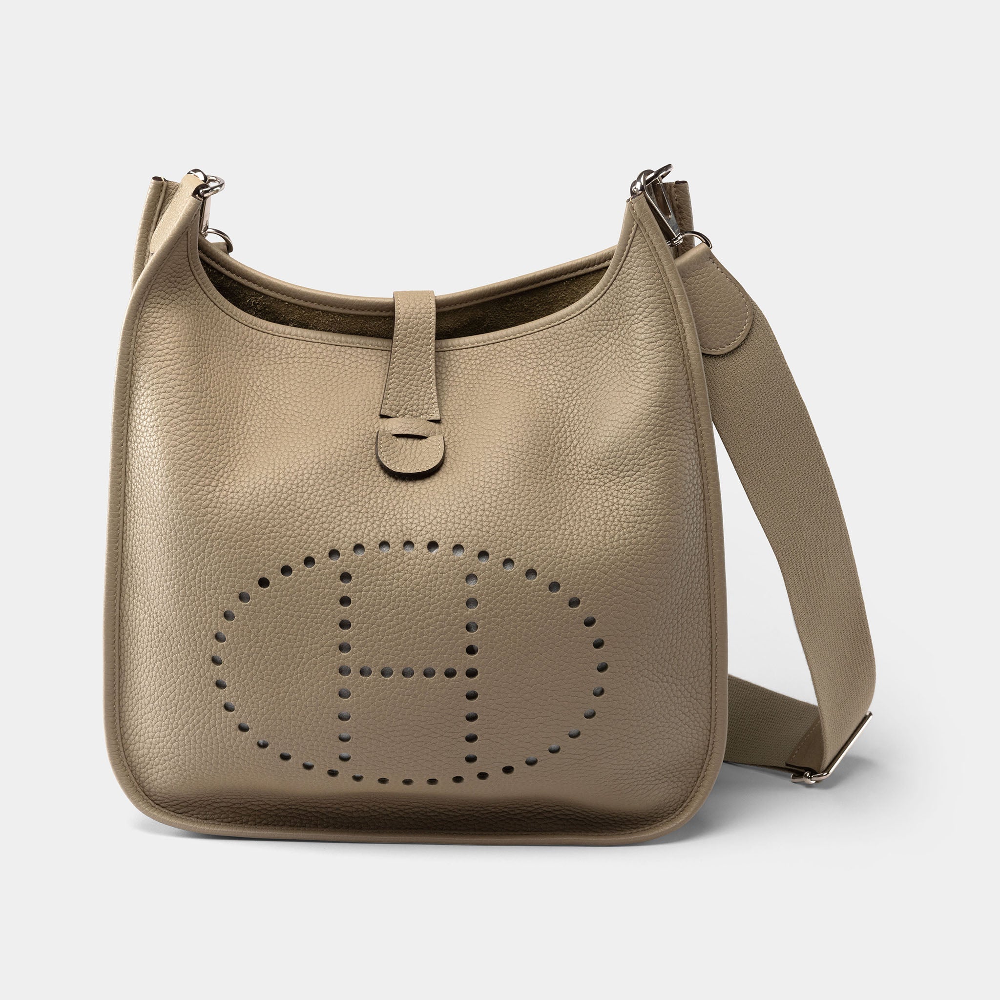 Sac Hermes Evelyne Poche 33 Taurillon Clemence Sauge Bag