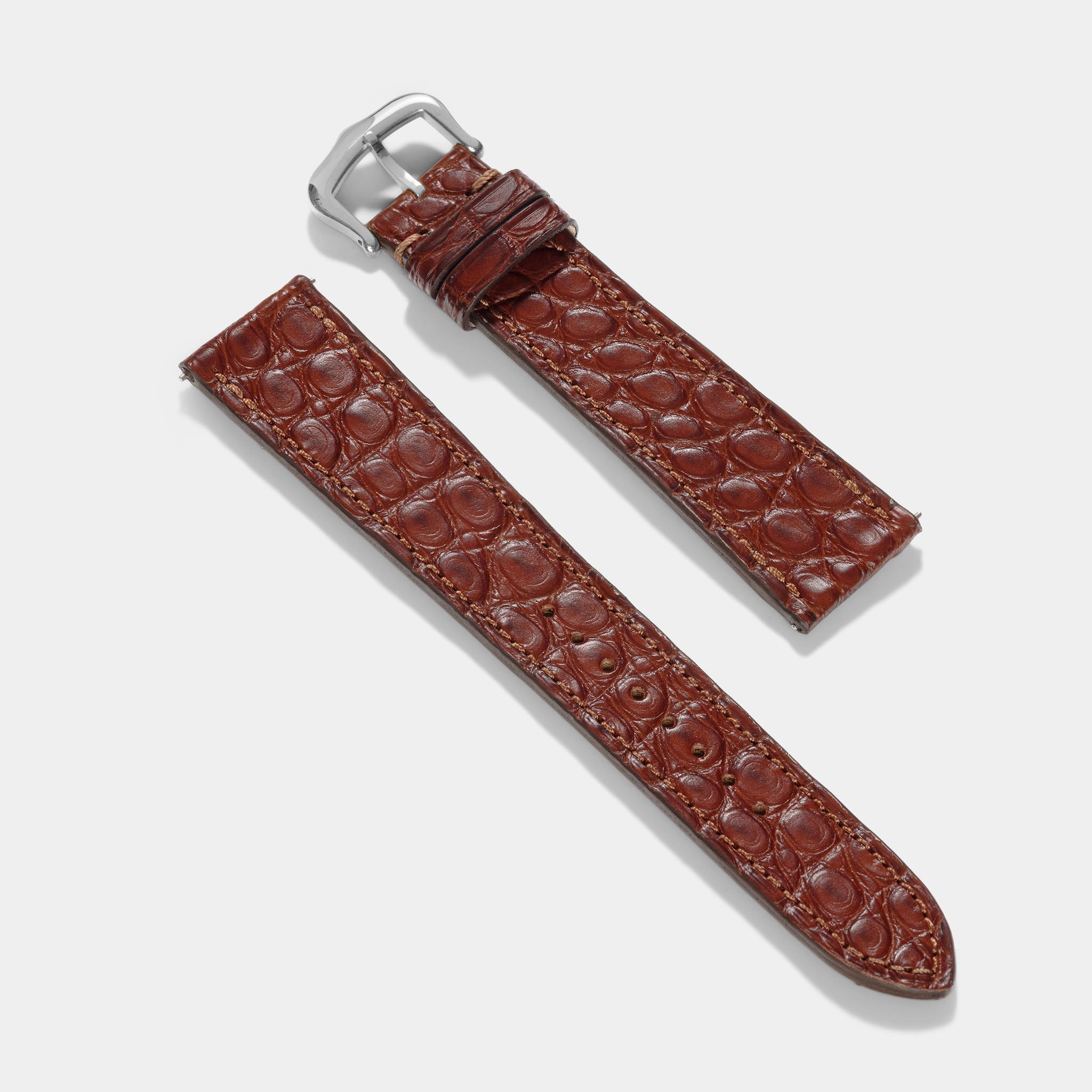 Strap for Cartier Tank Must (2021-today) - Dark Brown Alligator