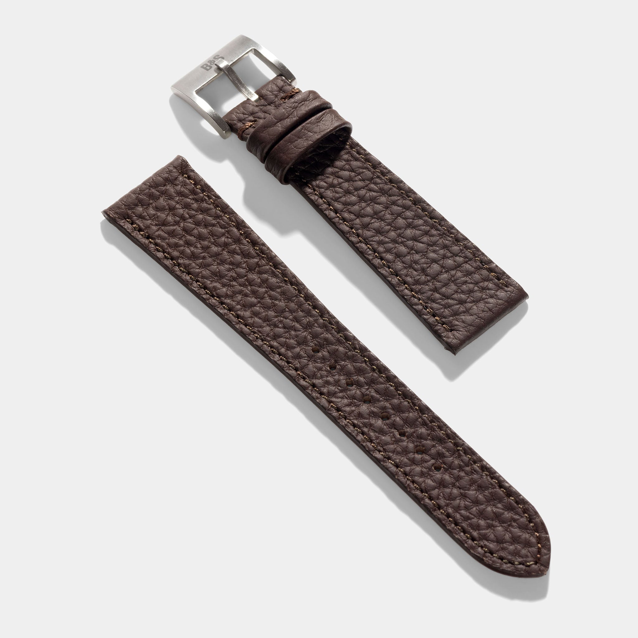 Strap for Patek Philippe Calatrava - Dark Brown Grana Leather